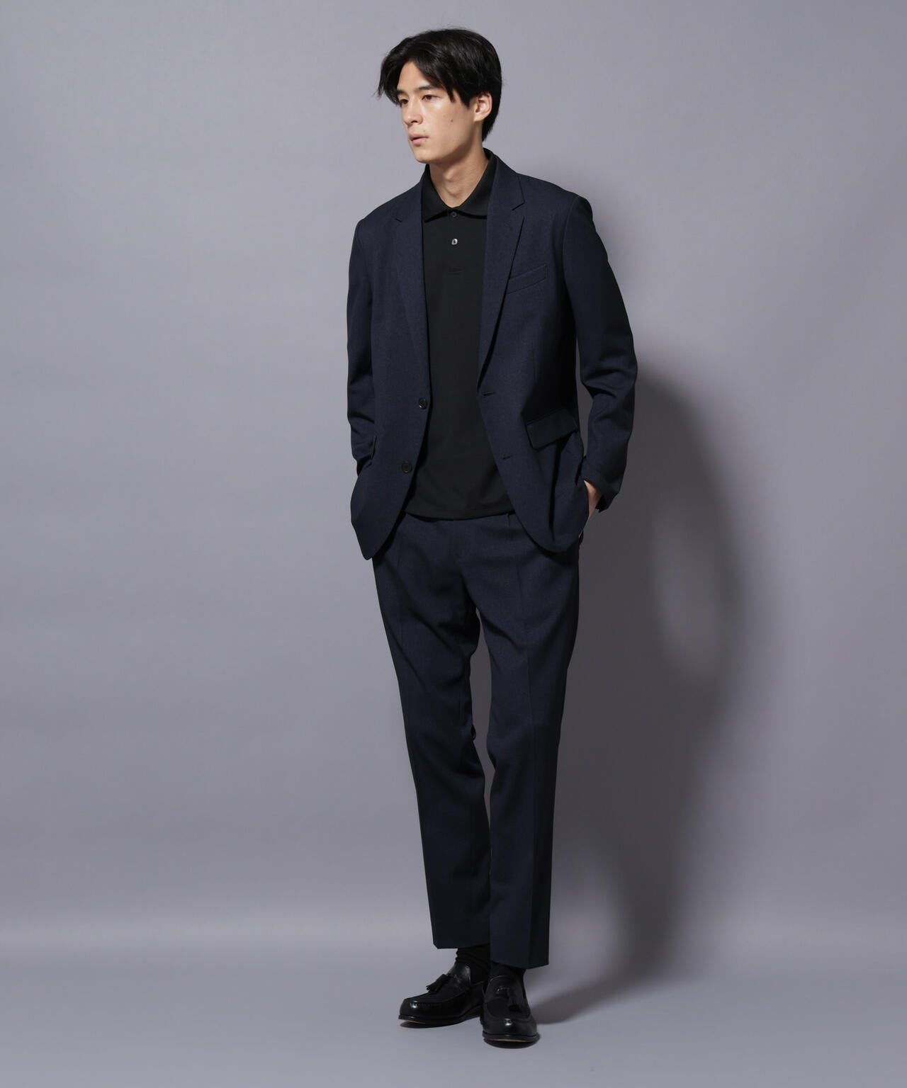 【大人気セットアップ】「Damerino」LANATEC(R)シャークスキンセットアップ防シワ形態安定 6685218201