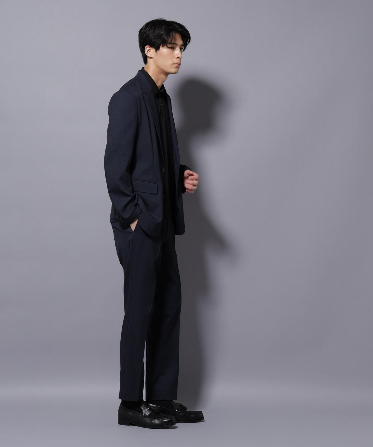 【大人気セットアップ】「Damerino」LANATEC(R)シャークスキンセットアップ防シワ形態安定 6685218201