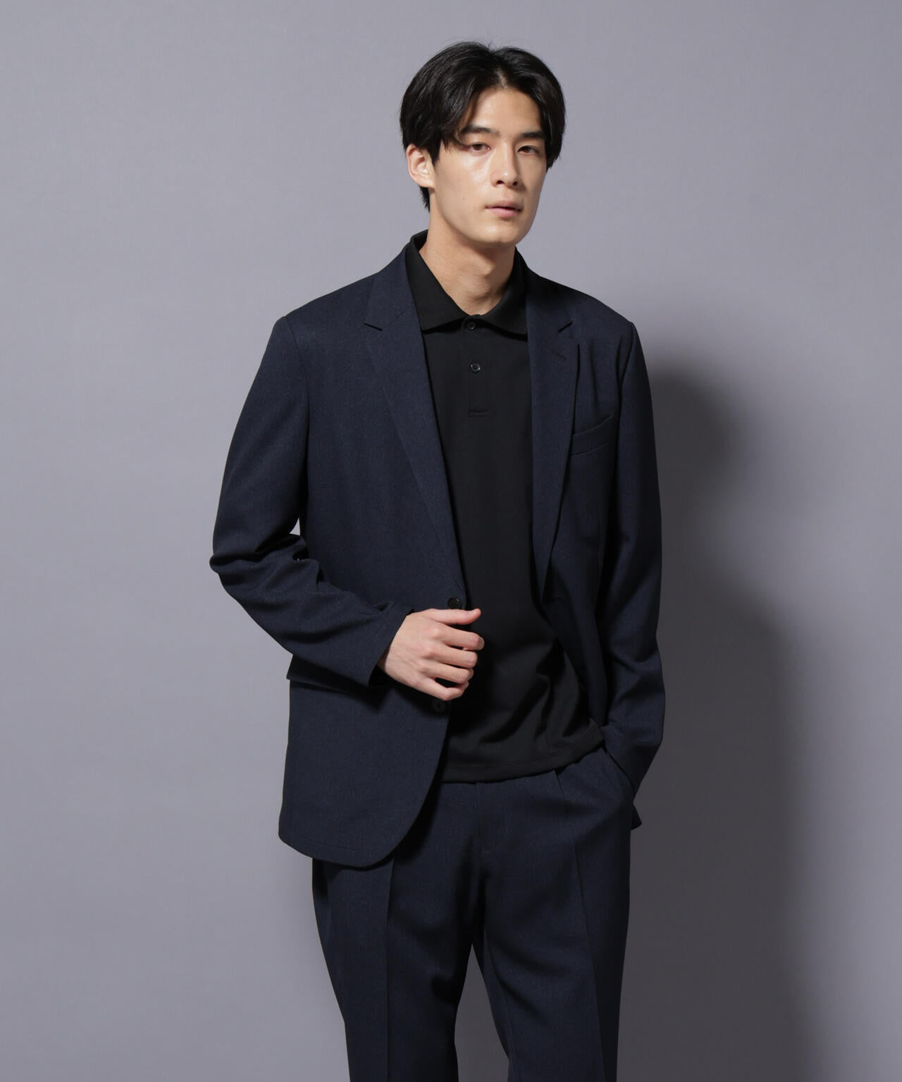 【大人気セットアップ】「Damerino」LANATEC(R)シャークスキンセットアップ防シワ形態安定 6685218201