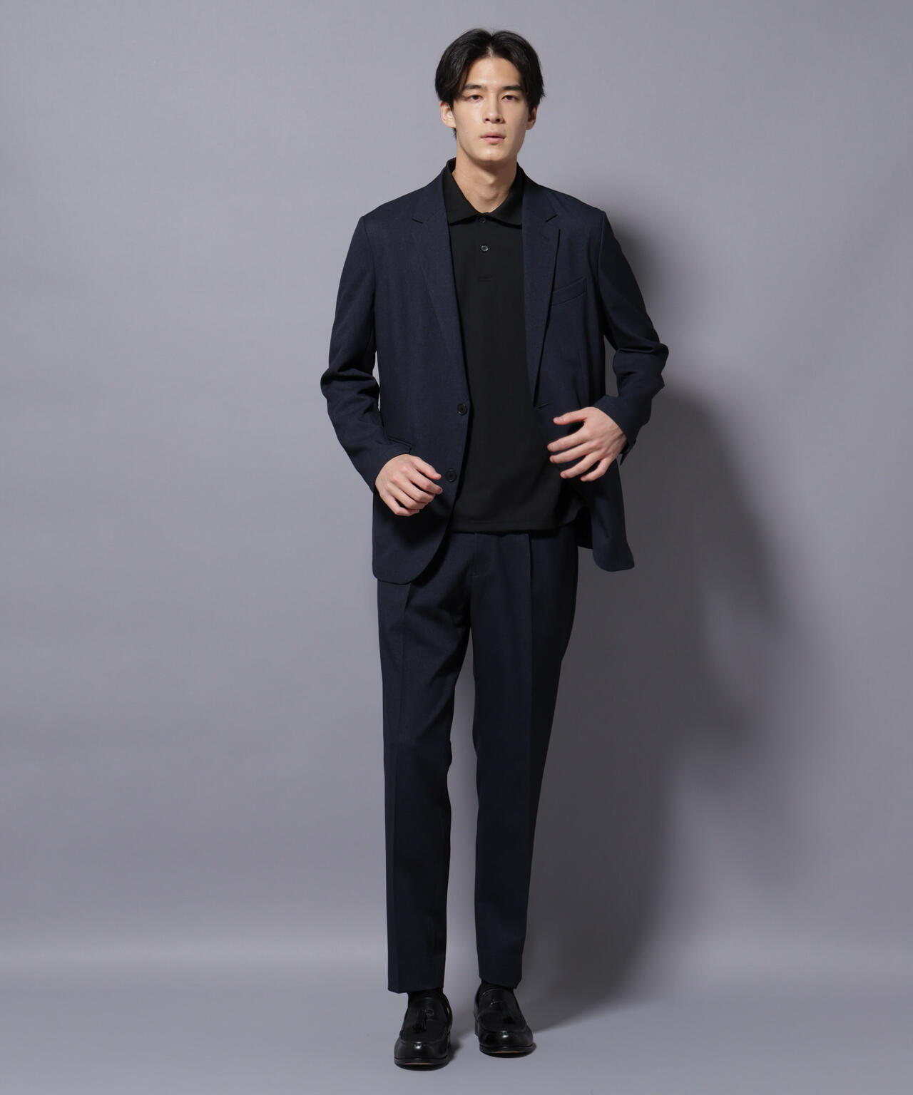 【大人気セットアップ】「Damerino」LANATEC(R)シャークスキンセットアップ防シワ形態安定 6685218201