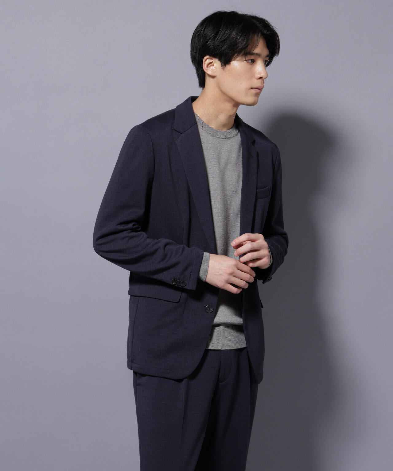 【大人気セットアップ】「Damerino」ポンチストレッチセットアップ 6685218205