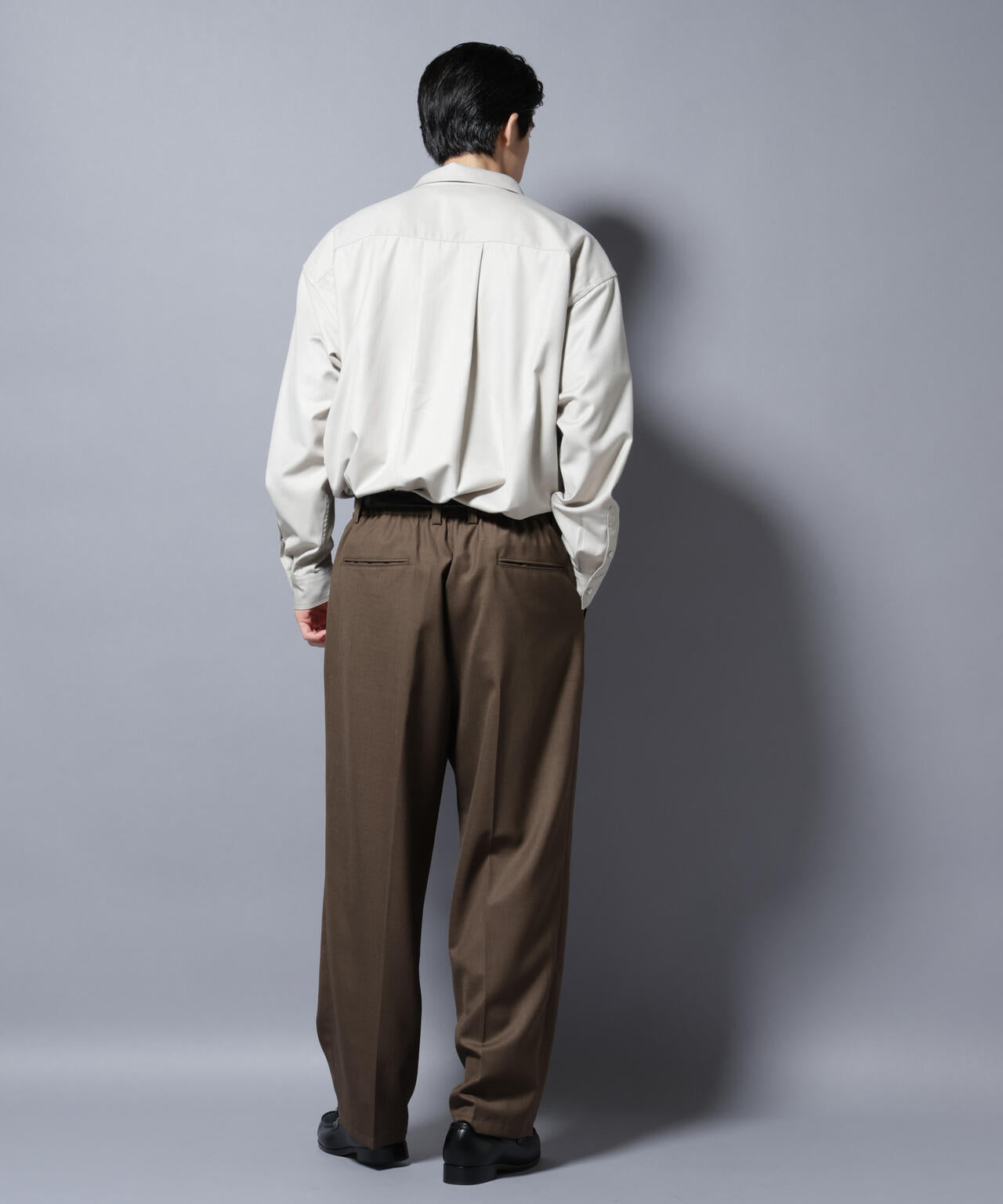 トリプルステッチ パールドットオーバーシャツ 6685220206