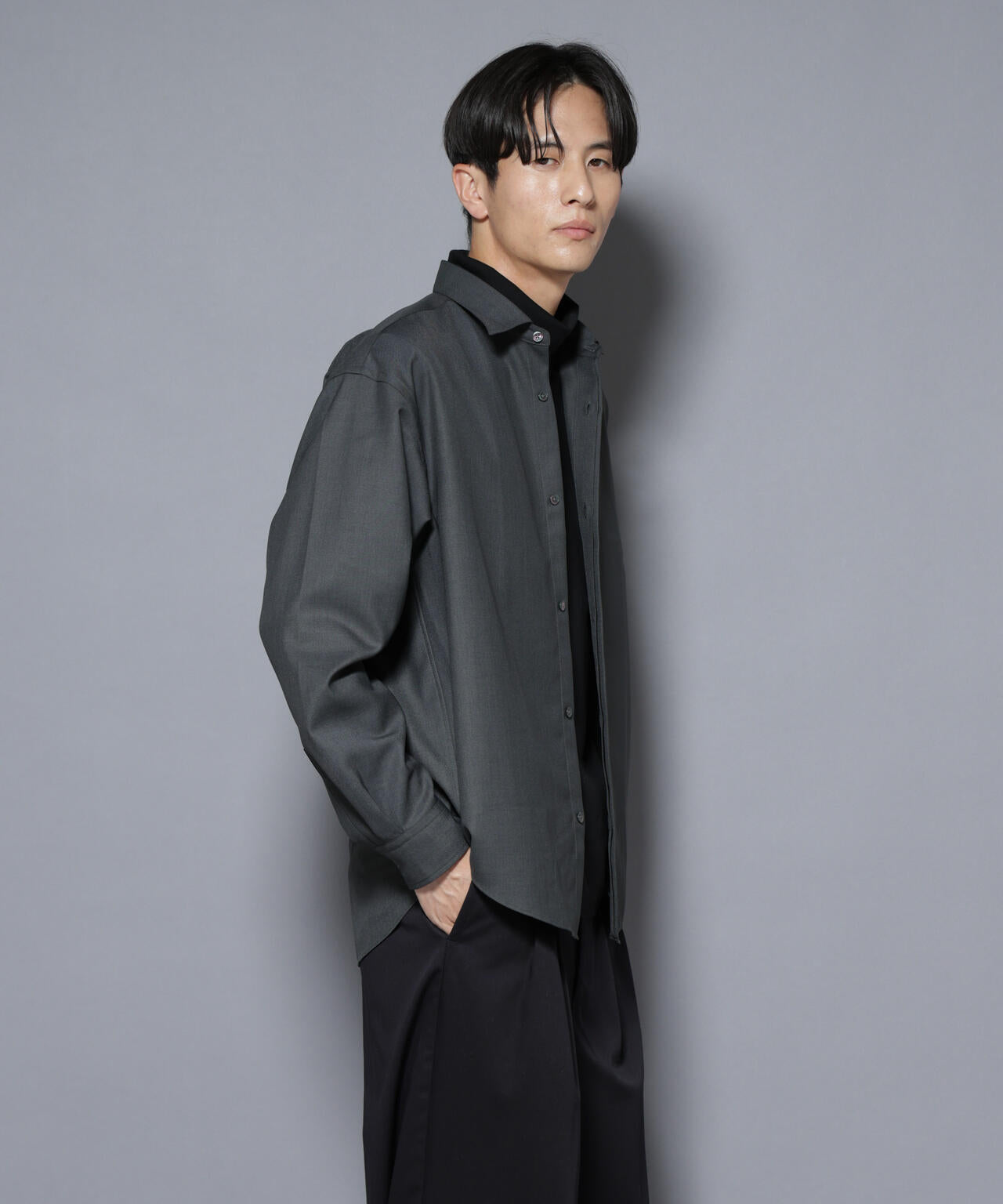 「Gavante」 ドライギャバレギュラーカラーシャツ 6685220207