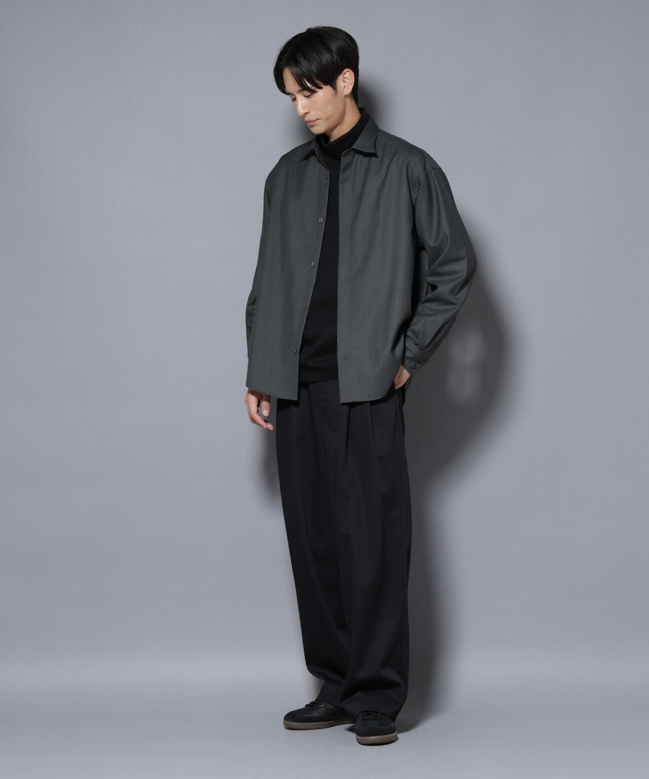 「Gavante」 ドライギャバレギュラーカラーシャツ 6685220207