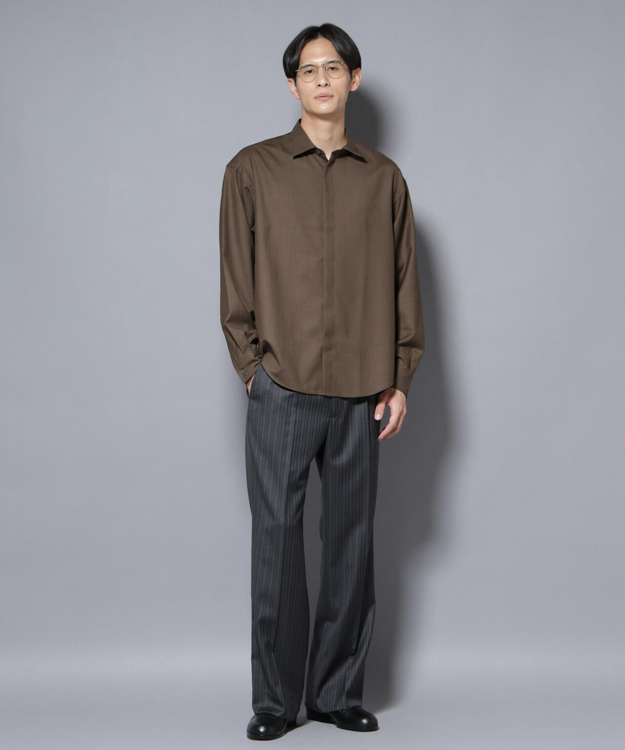 「Gavante」 ドライギャバレギュラーカラーシャツ 6685220207