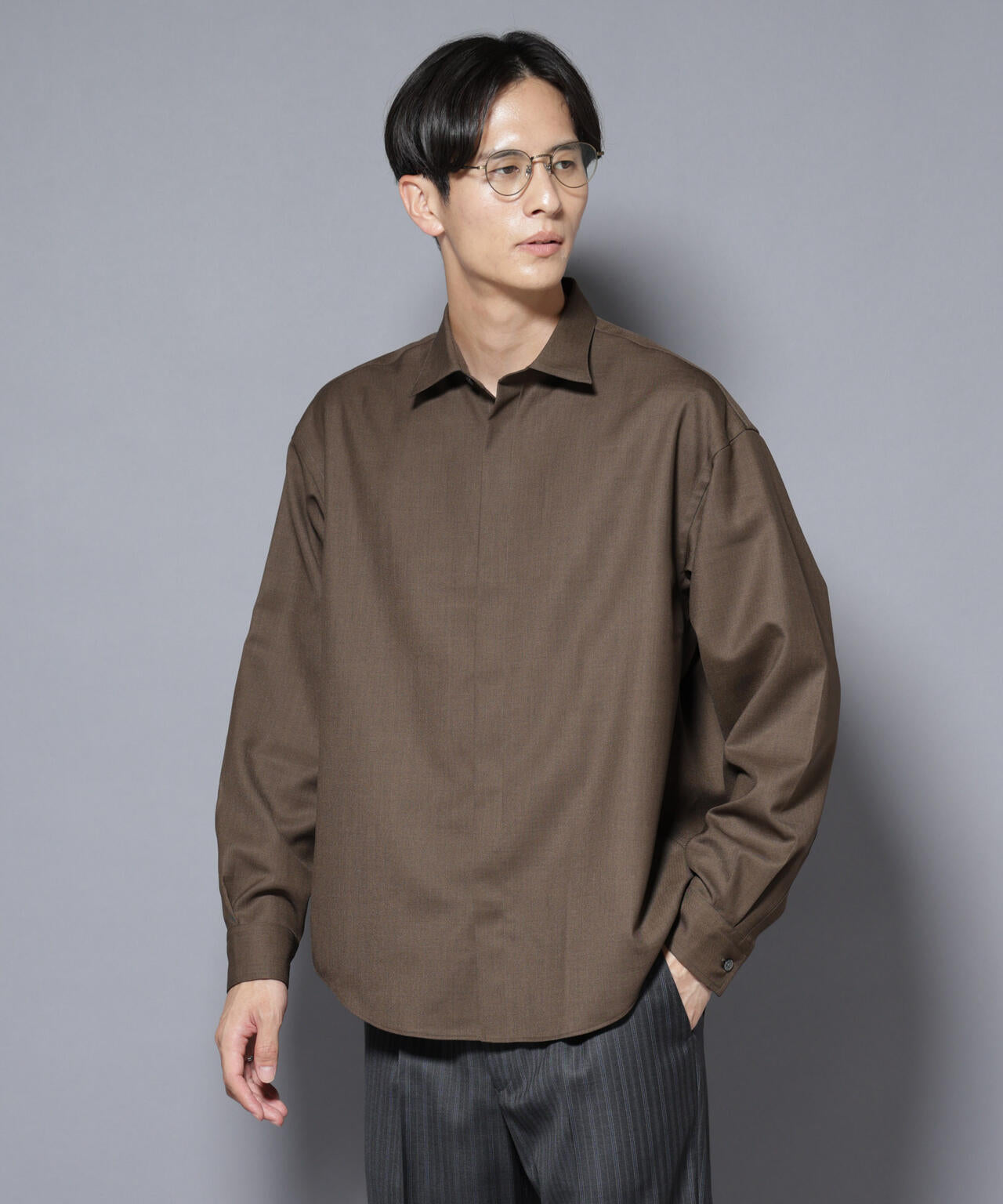 「Gavante」 ドライギャバレギュラーカラーシャツ 6685220207