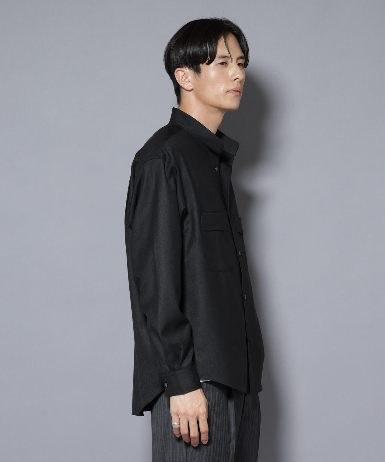 「Gavante」 ドライギャバスタンドカラーシャツ 6685220208