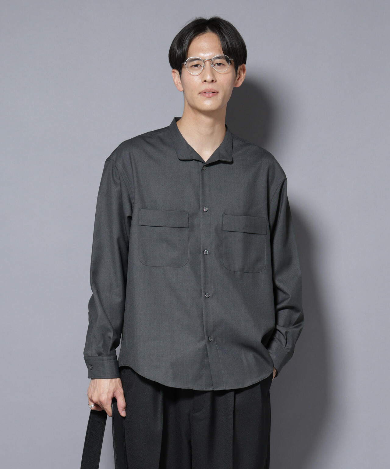 「Gavante」 ドライギャバスタンドカラーシャツ 6685220208