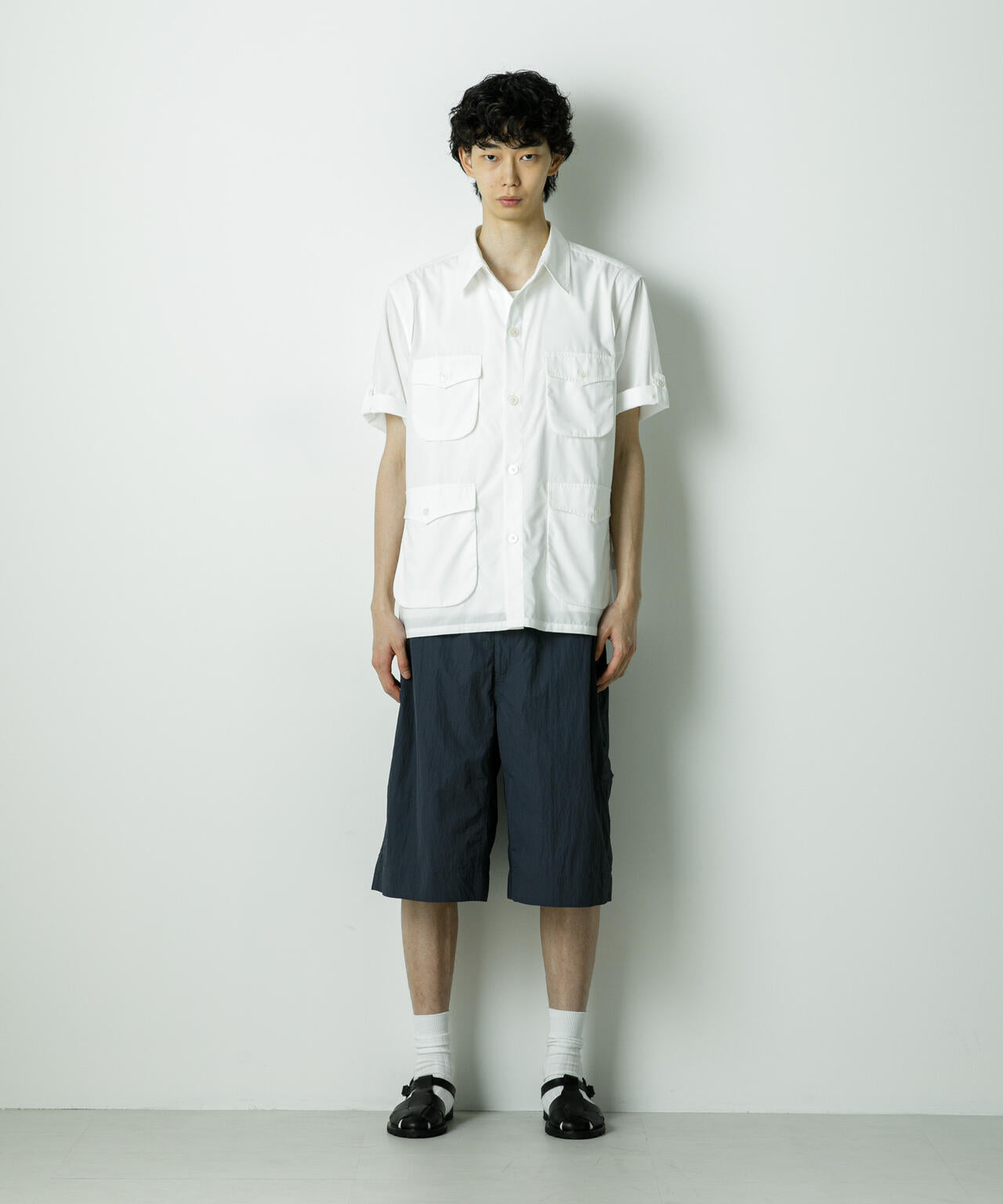 「HOTEL PALACE」TRポプリンサファリシャツ 6685220211