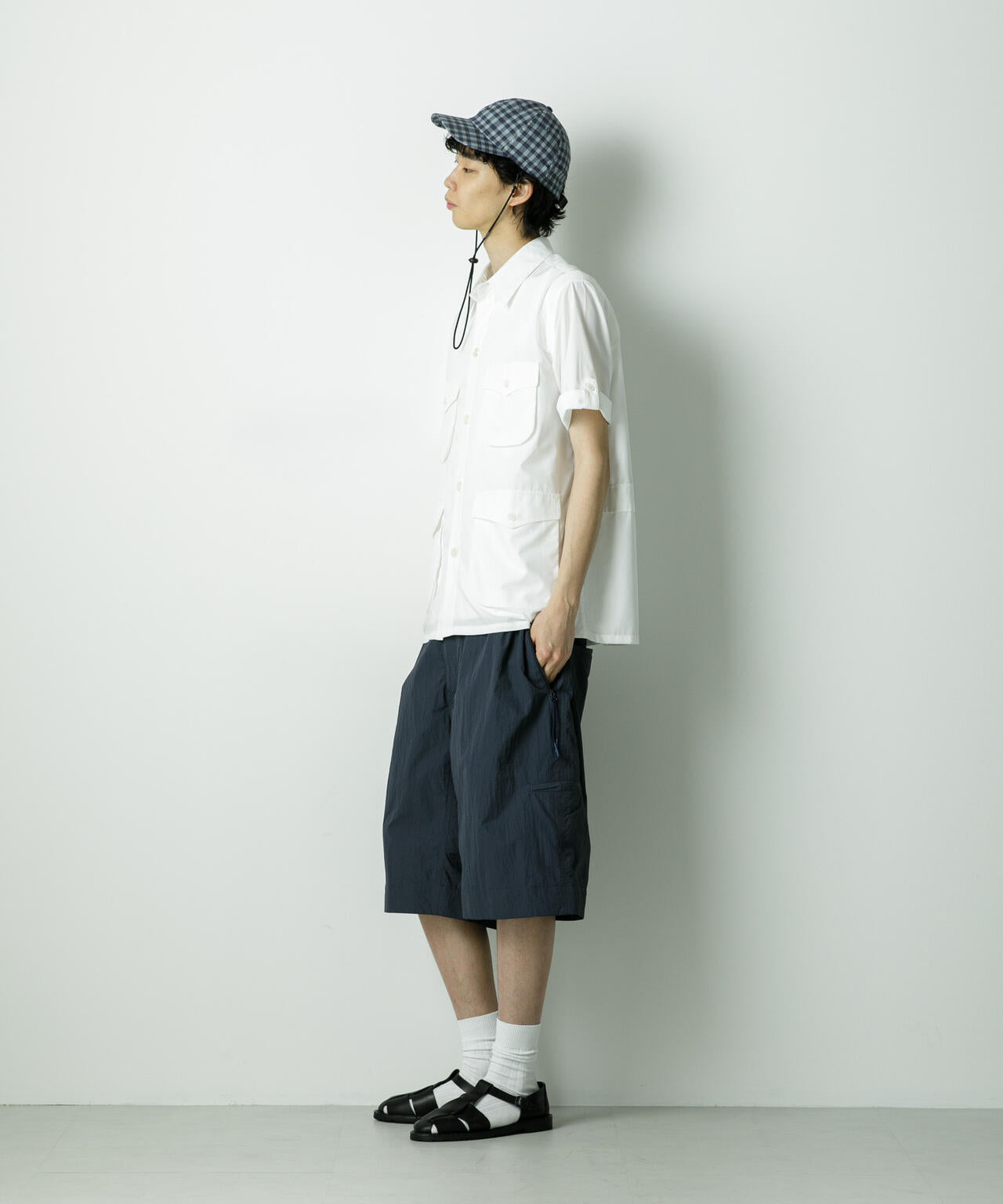 「HOTEL PALACE」TRポプリンサファリシャツ 6685220211