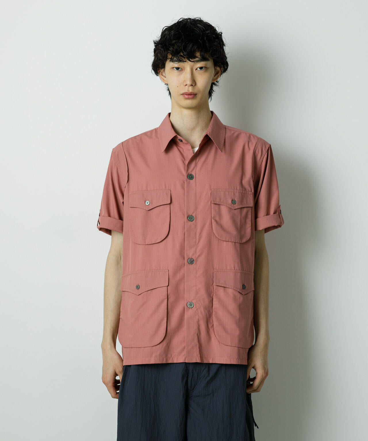 「HOTEL PALACE」TRポプリンサファリシャツ 6685220211