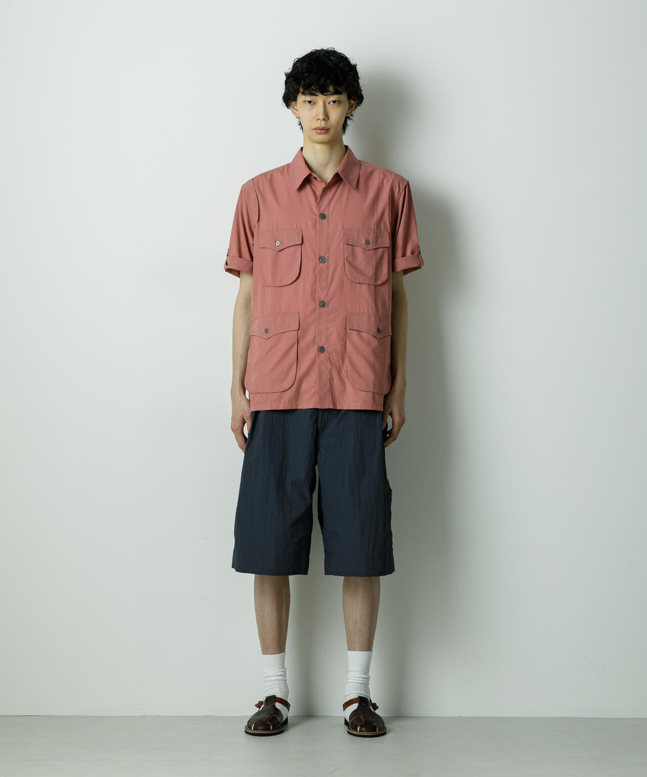 「HOTEL PALACE」TRポプリンサファリシャツ 6685220211