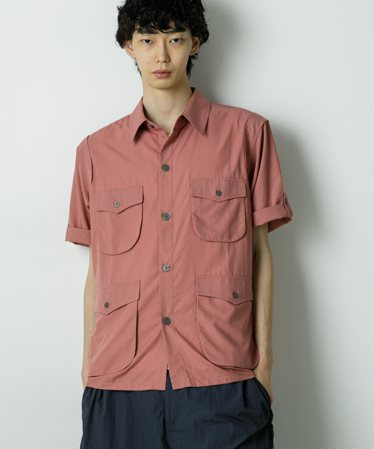 「HOTEL PALACE」TRポプリンサファリシャツ 6685220211