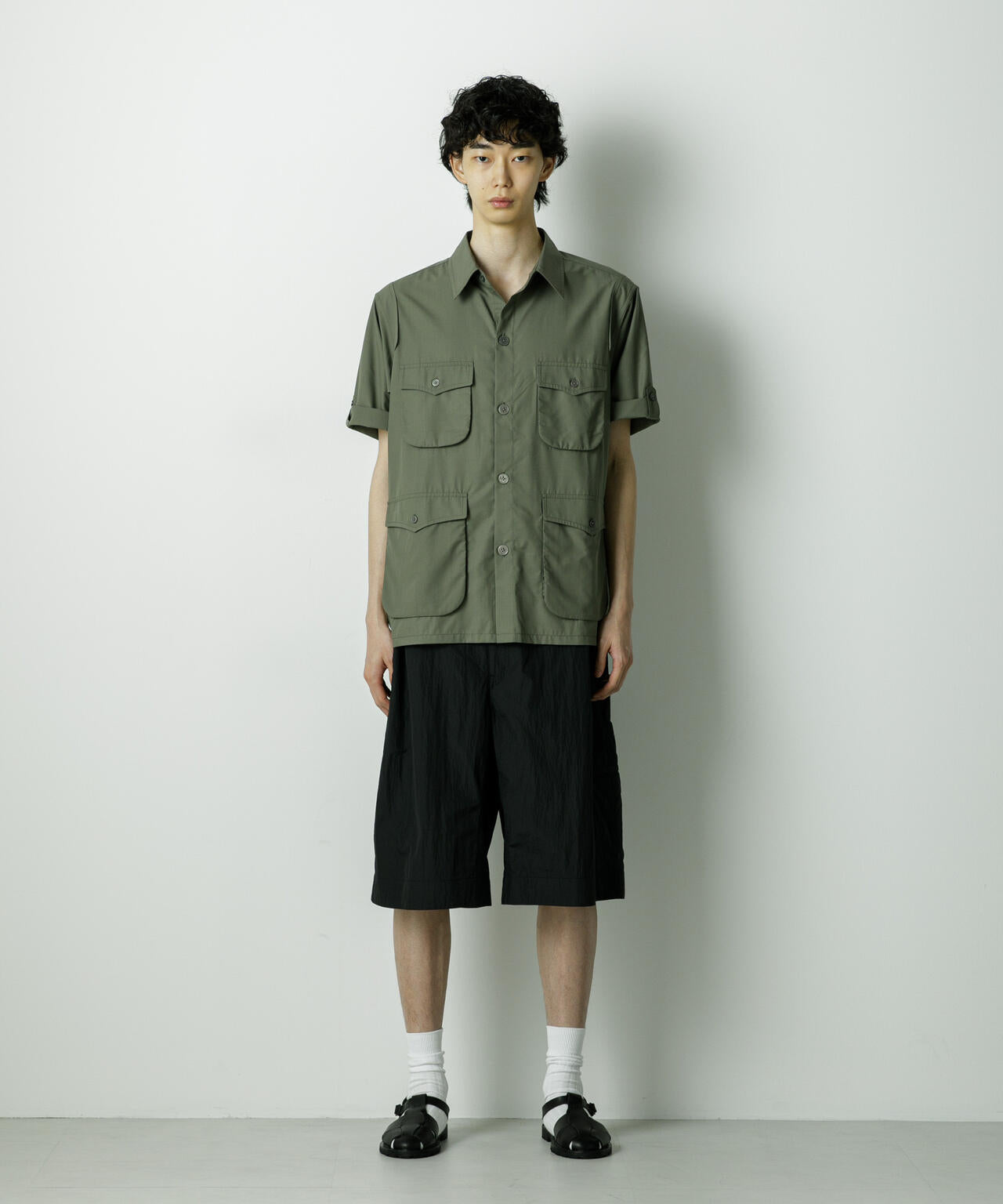 「HOTEL PALACE」TRポプリンサファリシャツ 6685220211