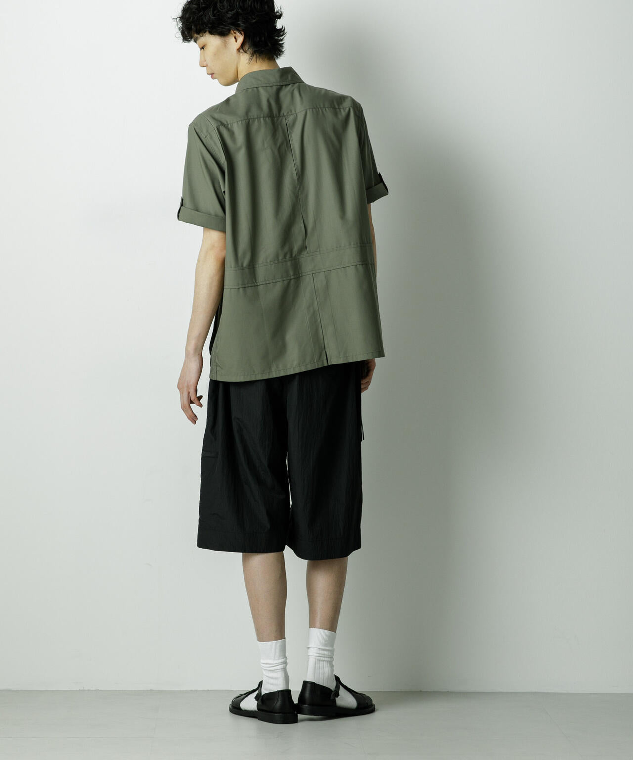 「HOTEL PALACE」TRポプリンサファリシャツ 6685220211