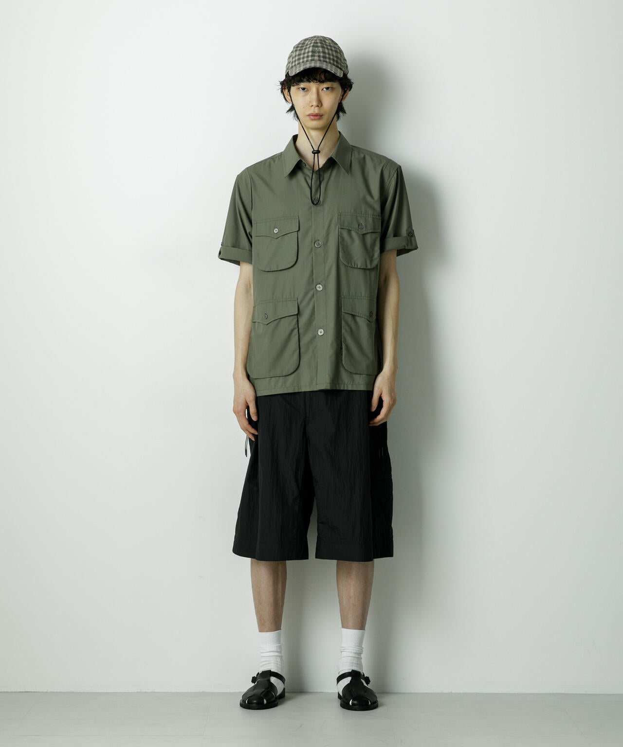 「HOTEL PALACE」TRポプリンサファリシャツ 6685220211