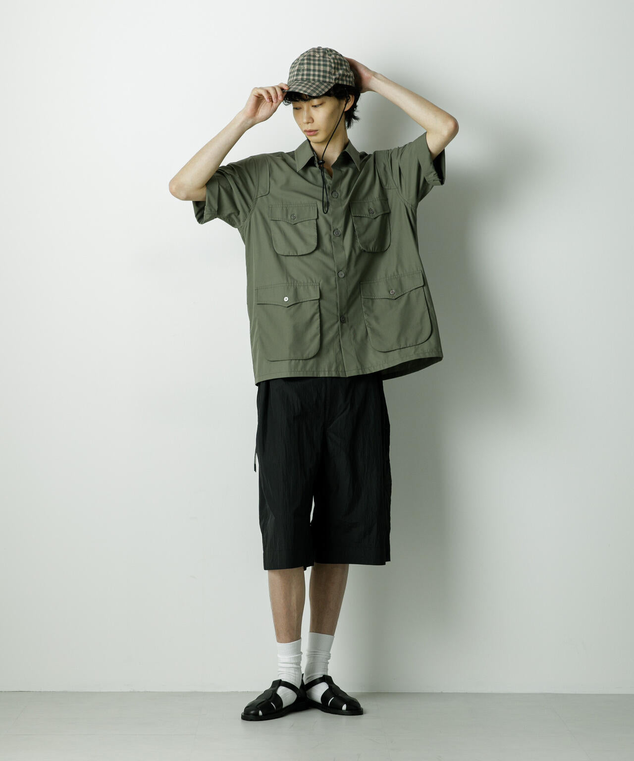 「HOTEL PALACE」TRポプリンサファリシャツ 6685220211