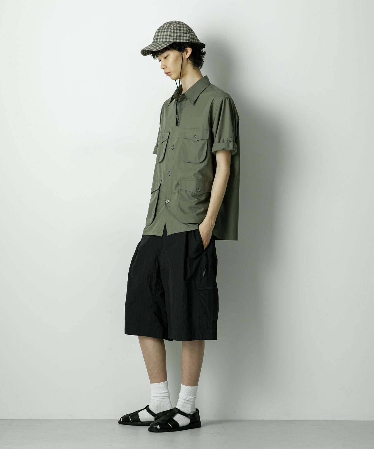 「HOTEL PALACE」TRポプリンサファリシャツ 6685220211