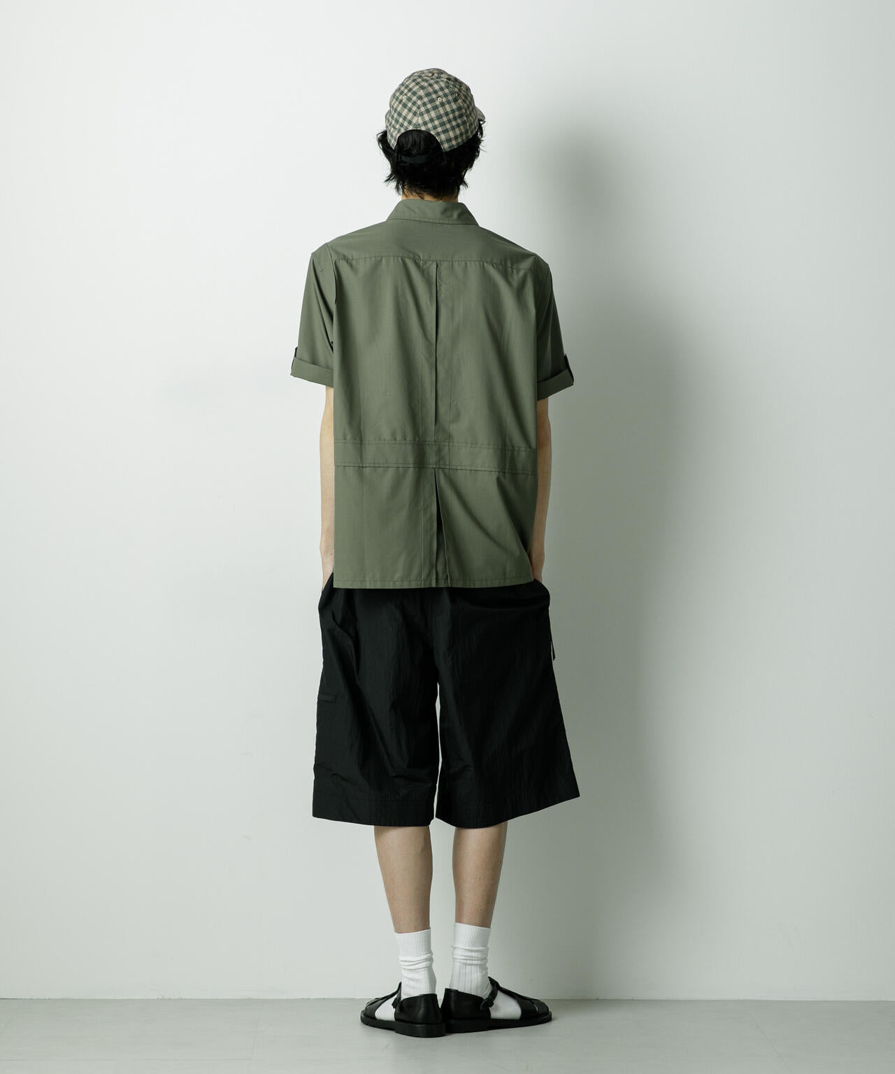 「HOTEL PALACE」TRポプリンサファリシャツ 6685220211