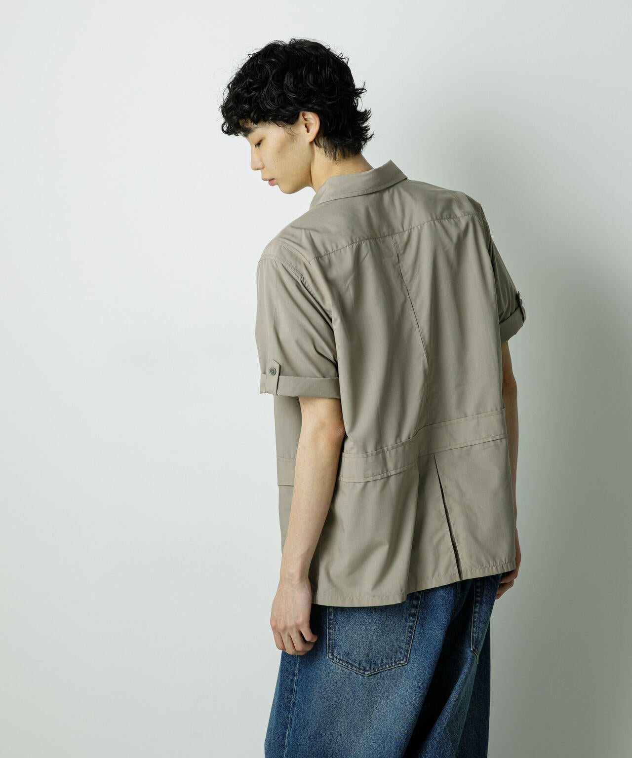 「HOTEL PALACE」TRポプリンサファリシャツ 6685220211