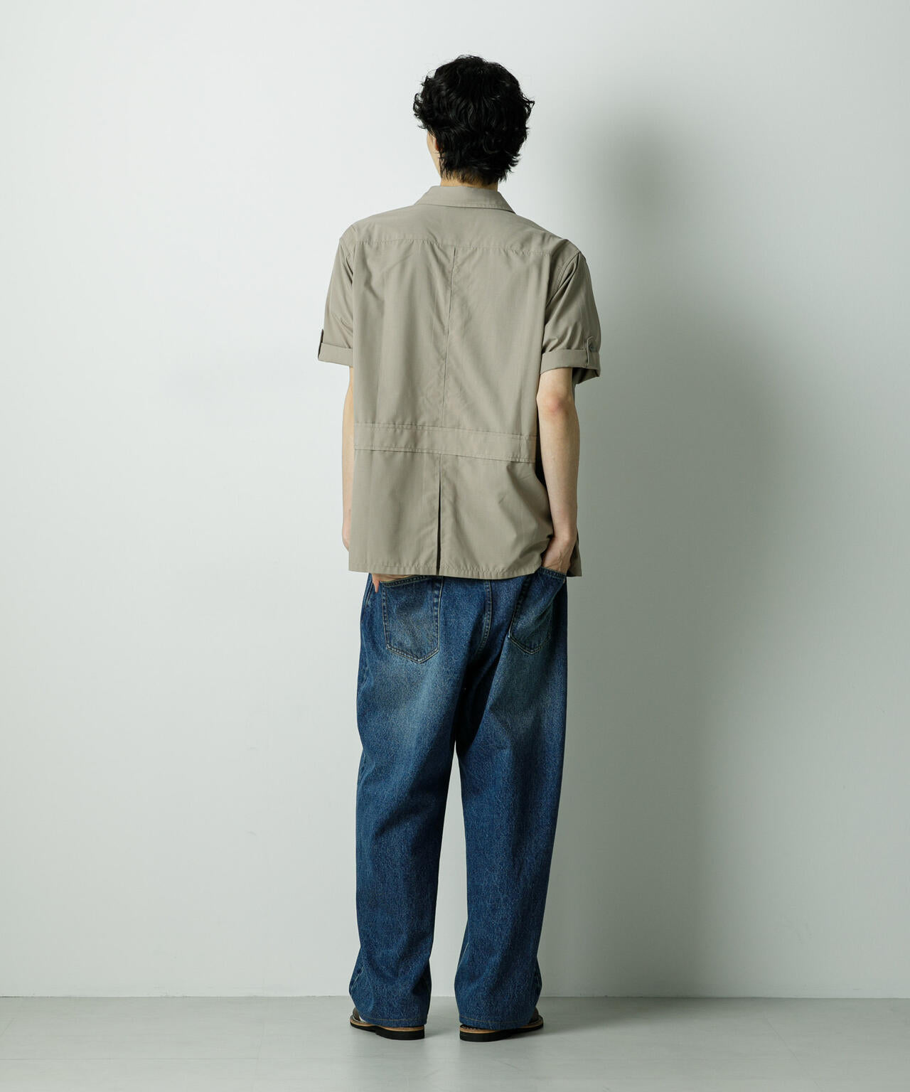 「HOTEL PALACE」TRポプリンサファリシャツ 6685220211