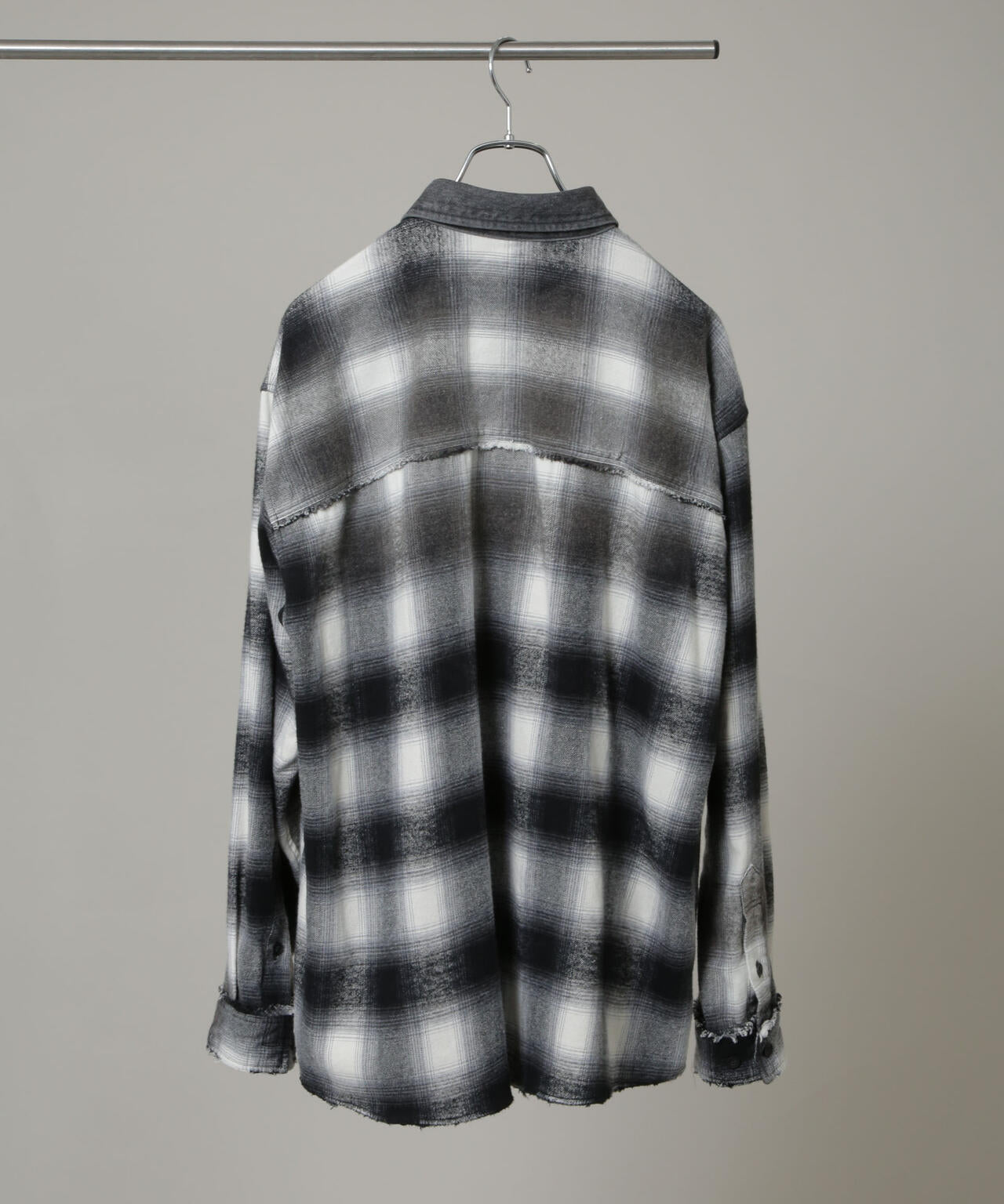「HOTEL PALACE」 ヴィンテージライクオンブレチェックネルシャツ 6685220212