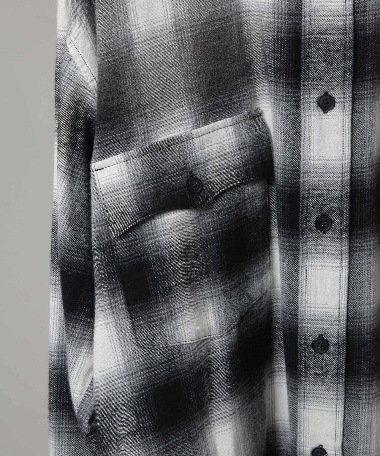 「HOTEL PALACE」 ヴィンテージライクオンブレチェックネルシャツ 6685220212