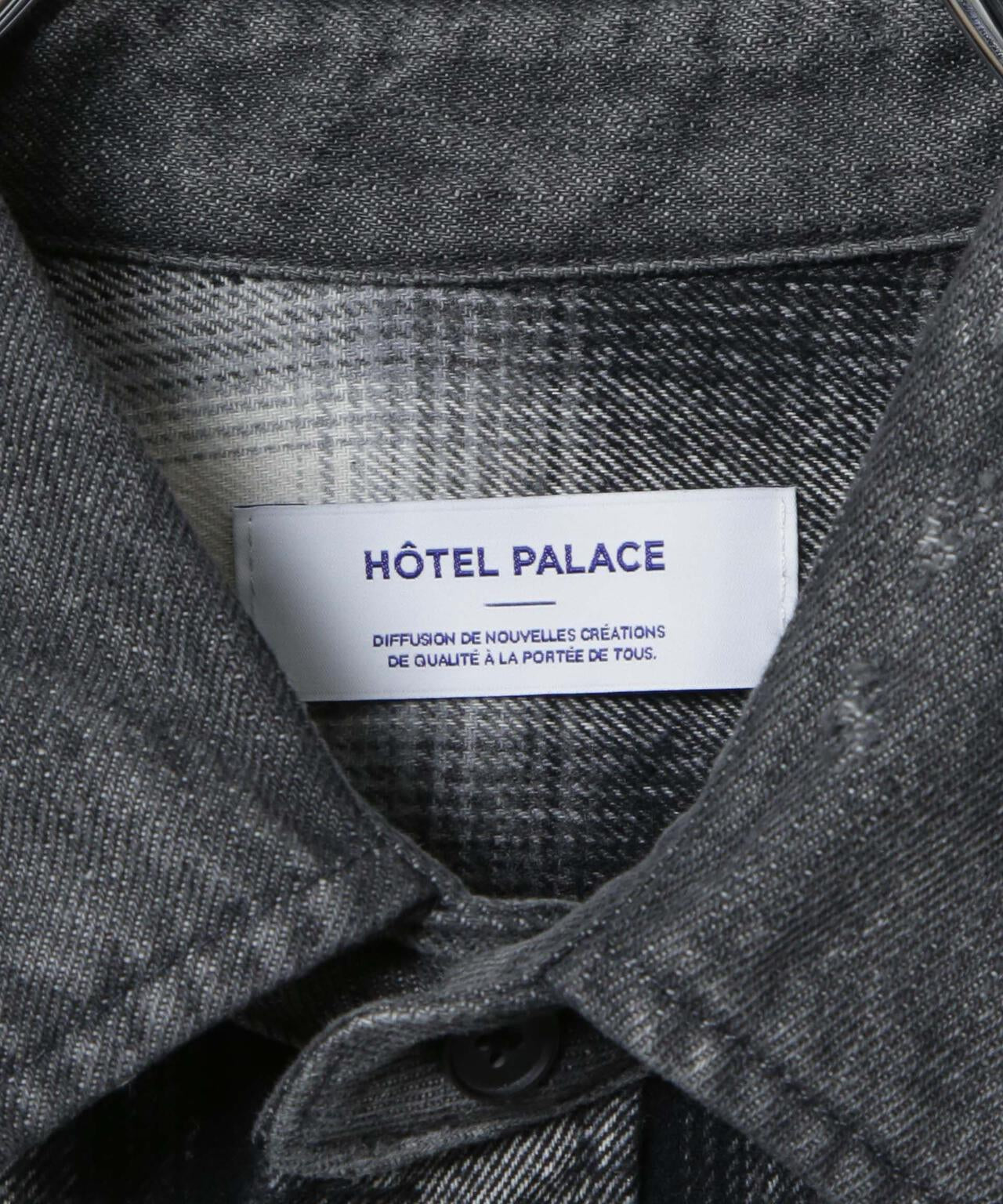 「HOTEL PALACE」 ヴィンテージライクオンブレチェックネルシャツ 6685220212