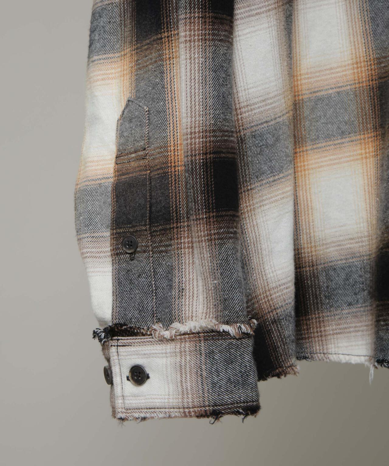 「HOTEL PALACE」 ヴィンテージライクオンブレチェックネルシャツ 6685220212