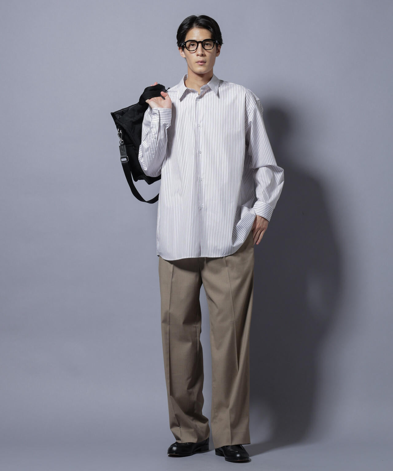 「SIDOGRAS-VENICE」 オルタネイトストライプシャツ 6685220216