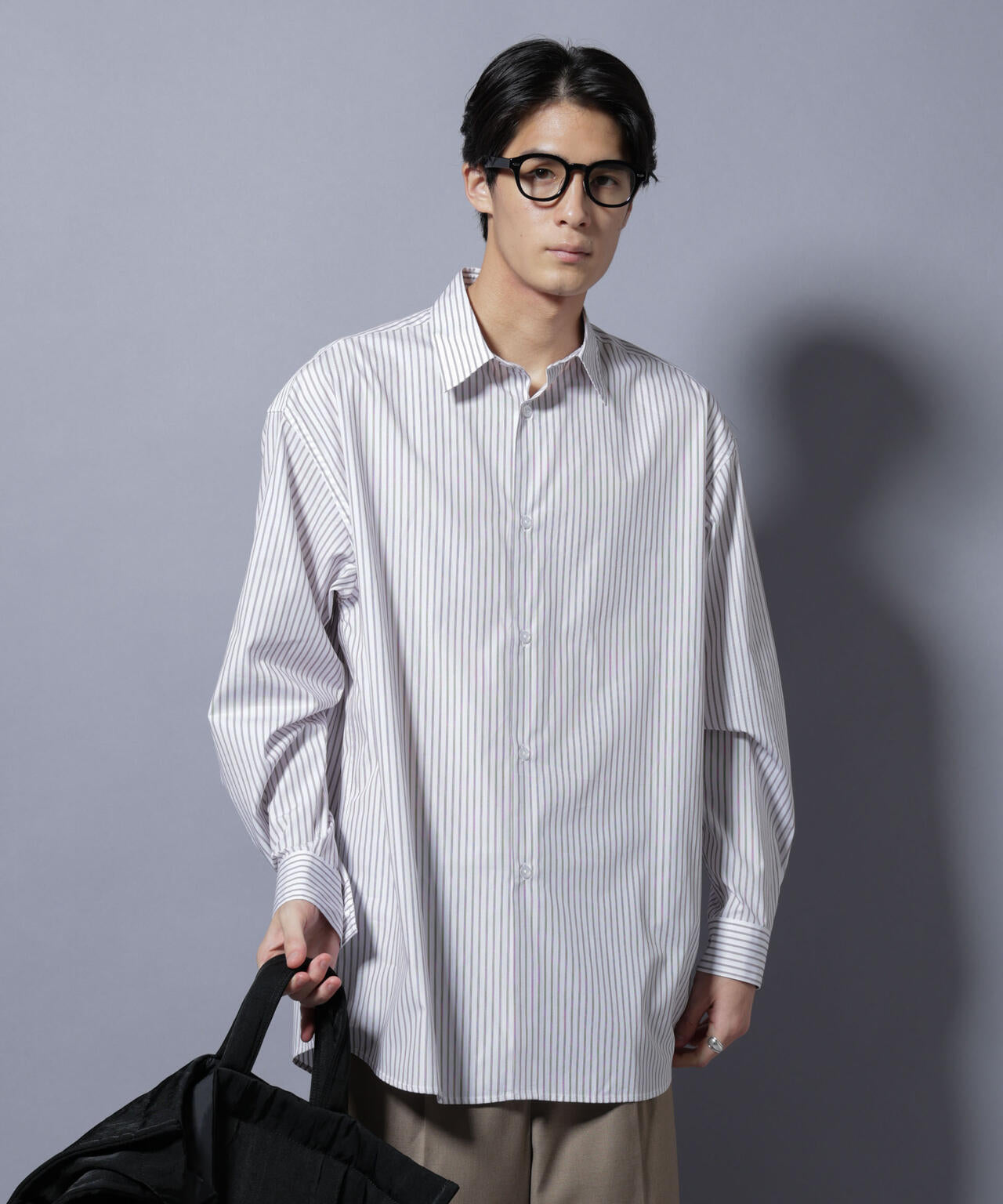 「SIDOGRAS-VENICE」 オルタネイトストライプシャツ 6685220216