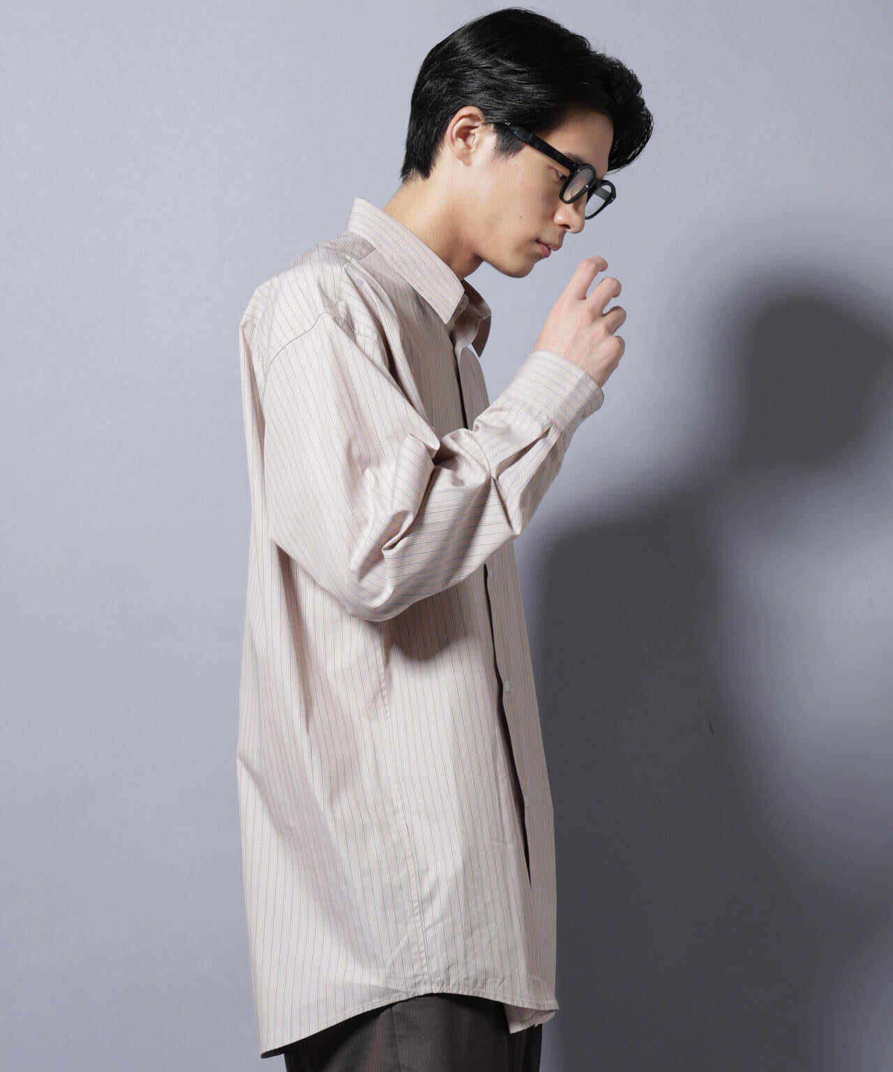 「SIDOGRAS-VENICE」 オルタネイトストライプシャツ 6685220216