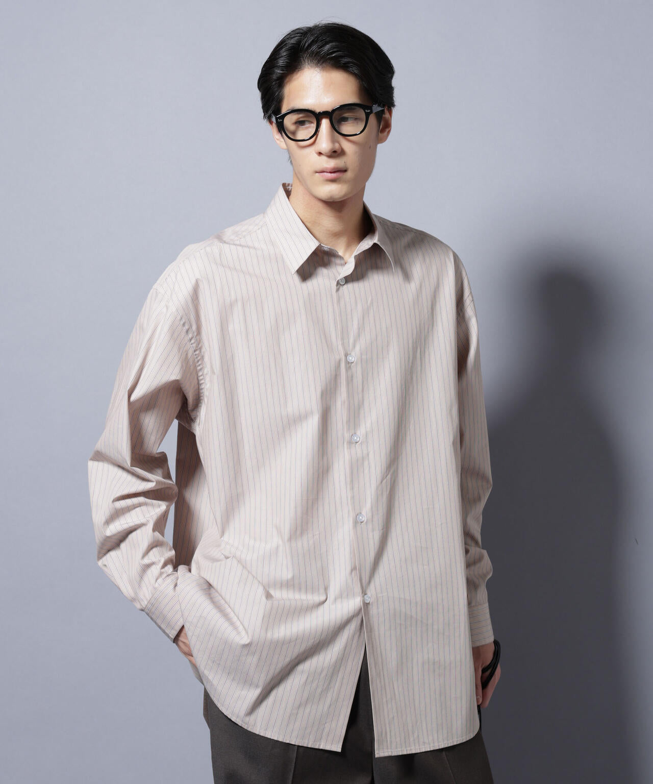 「SIDOGRAS-VENICE」 オルタネイトストライプシャツ 6685220216