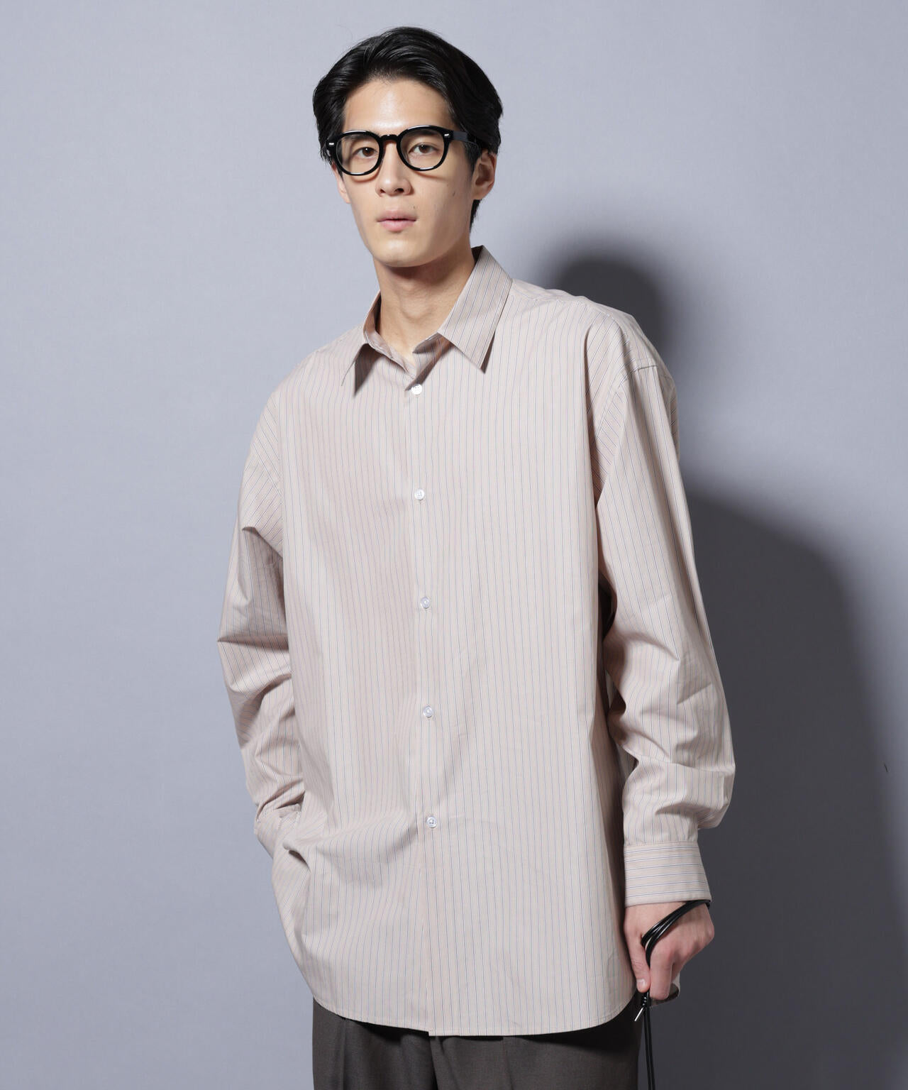 「SIDOGRAS-VENICE」 オルタネイトストライプシャツ 6685220216