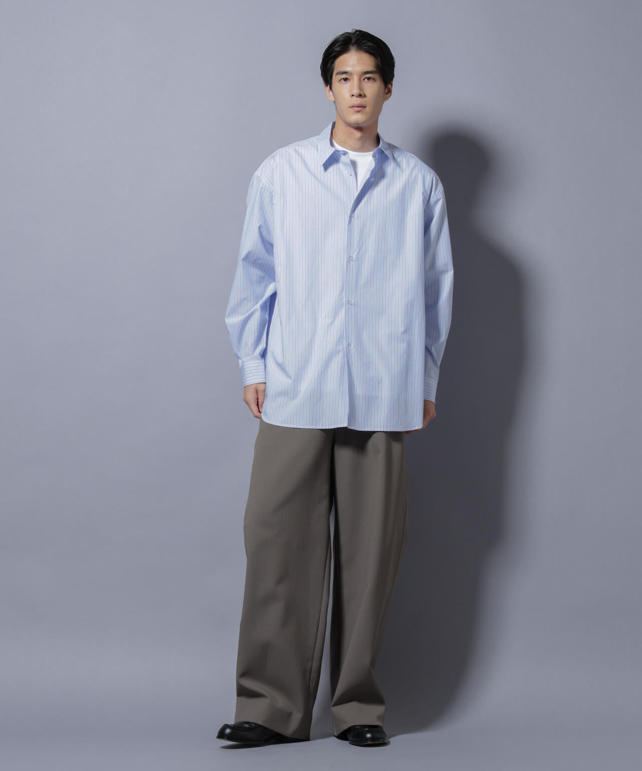 「SIDOGRAS-VENICE」 オルタネイトストライプシャツ 6685220216