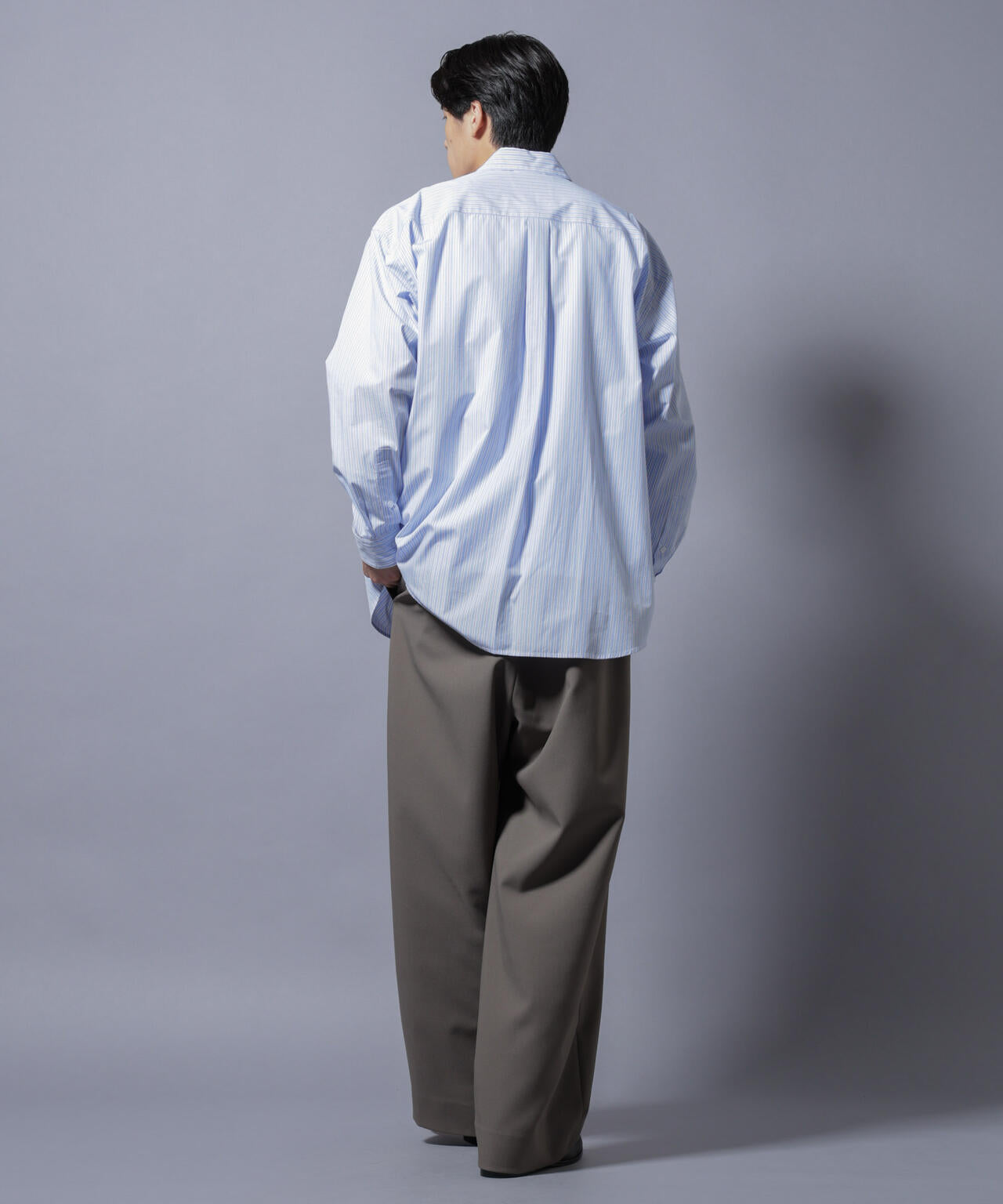 「SIDOGRAS-VENICE」 オルタネイトストライプシャツ 6685220216