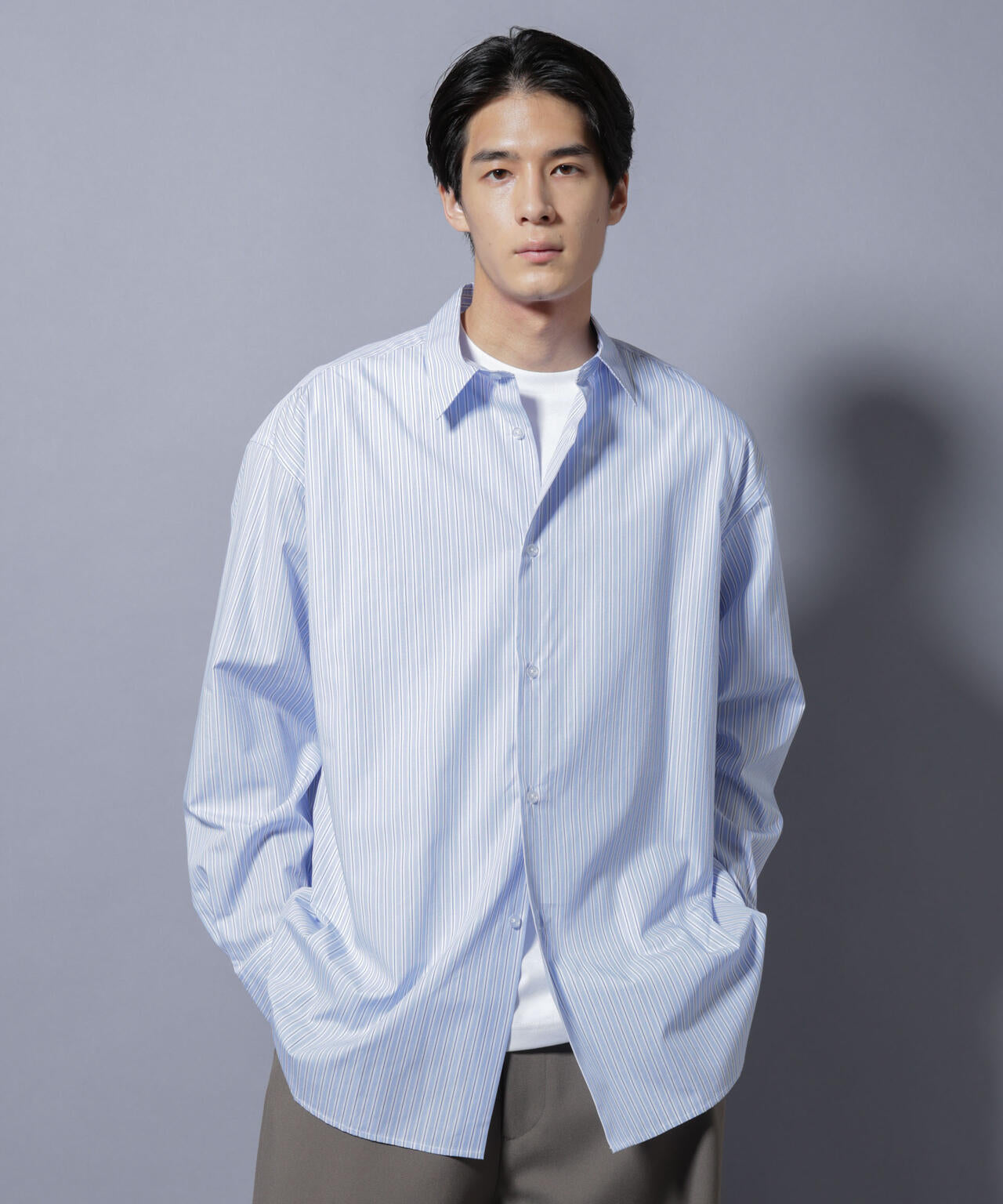 「SIDOGRAS-VENICE」 オルタネイトストライプシャツ 6685220216