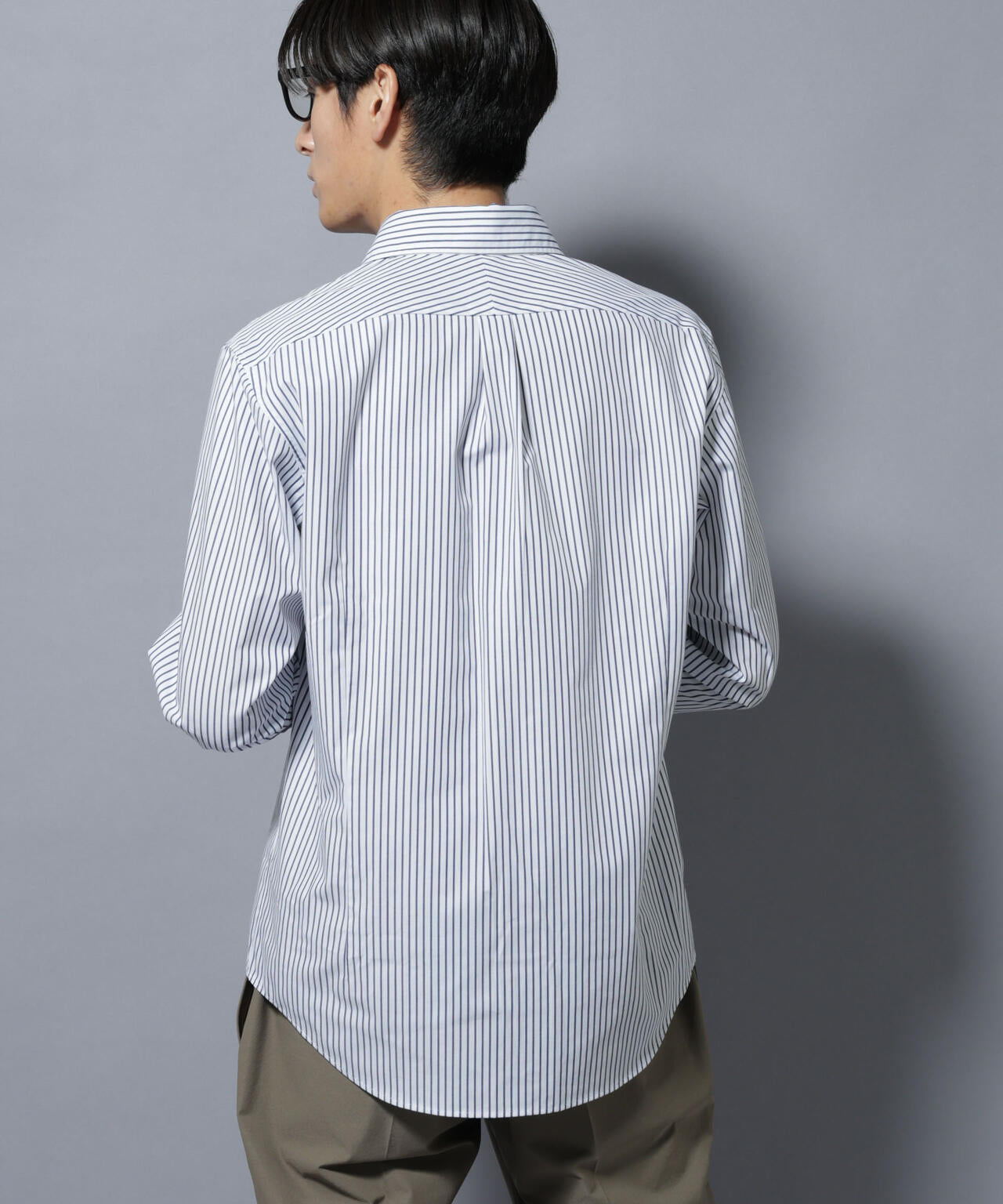 「N shirt」Anti Soaked(R)汗染み防止セミワイドカラーシャツ長袖 6685220218