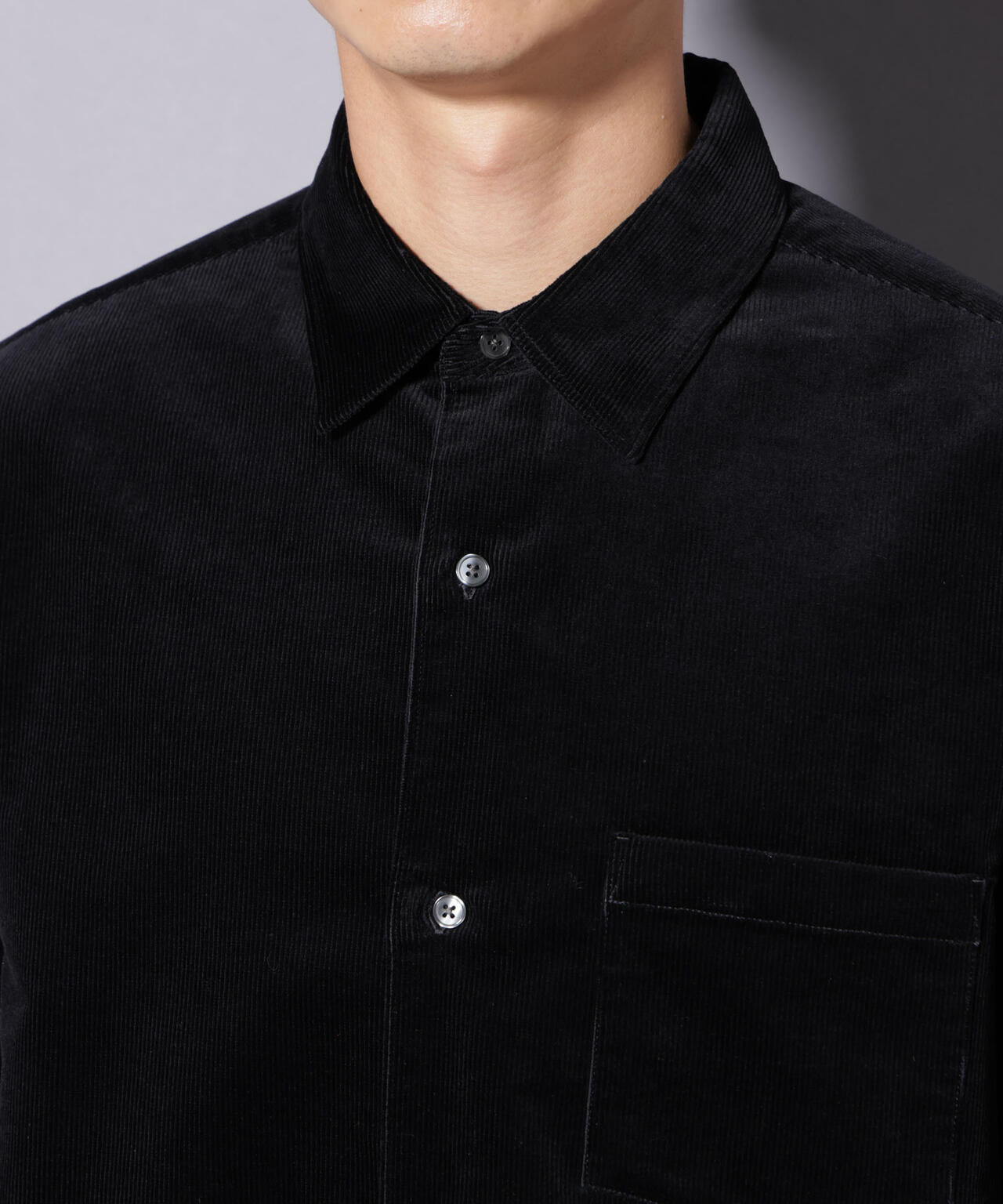 AIRコーデュロイ レギュラーカラーシャツ/STRETCH 6685220220