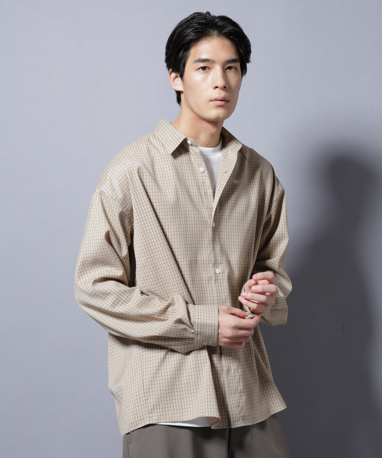 グランパチェックシャツ