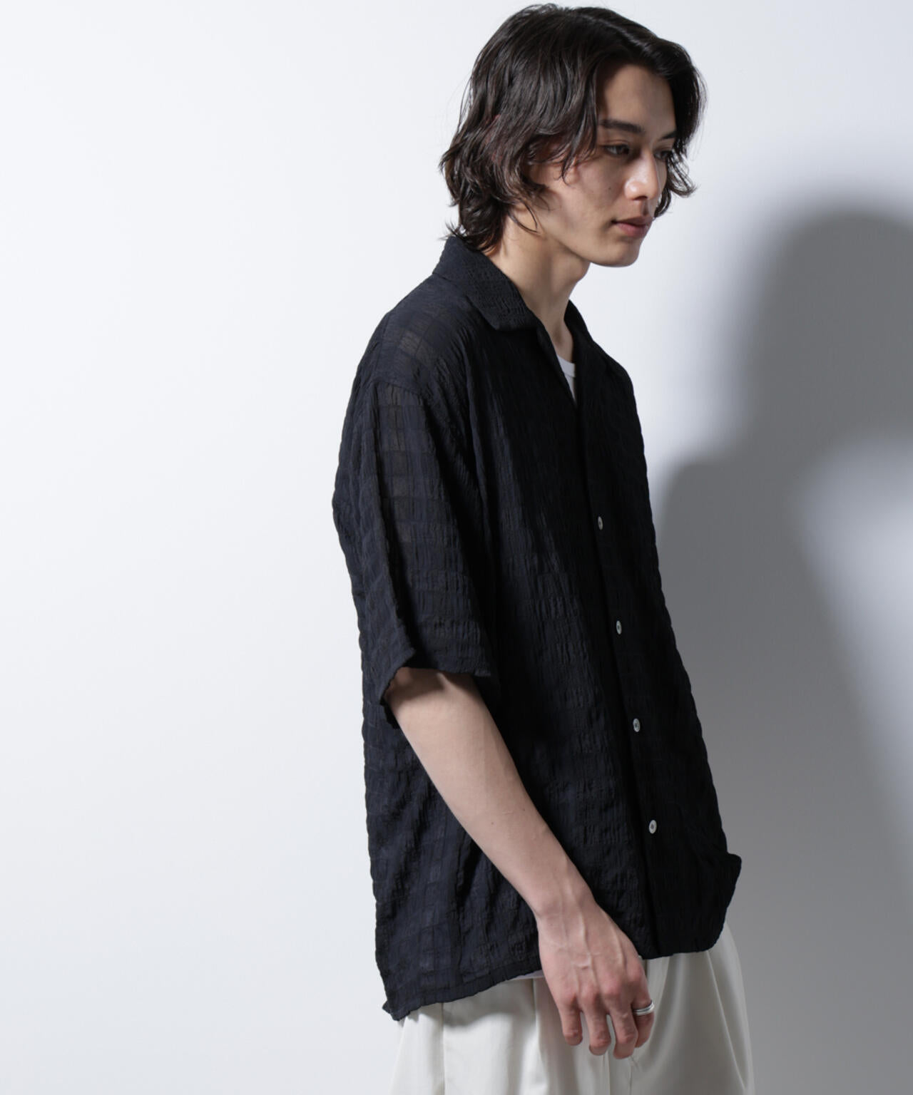 シースルーチェックシャツ 6685221201