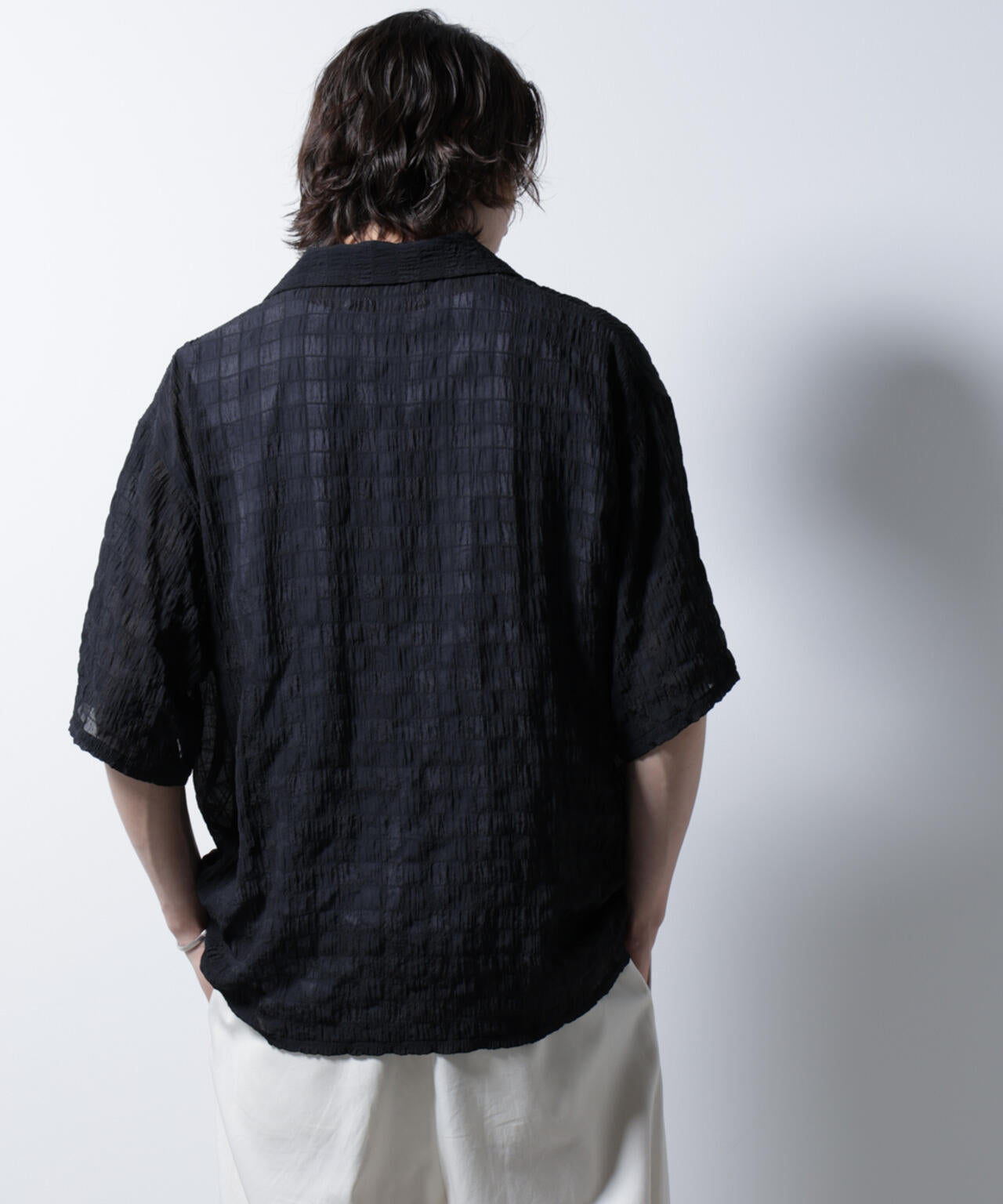 シースルーチェックシャツ 6685221201