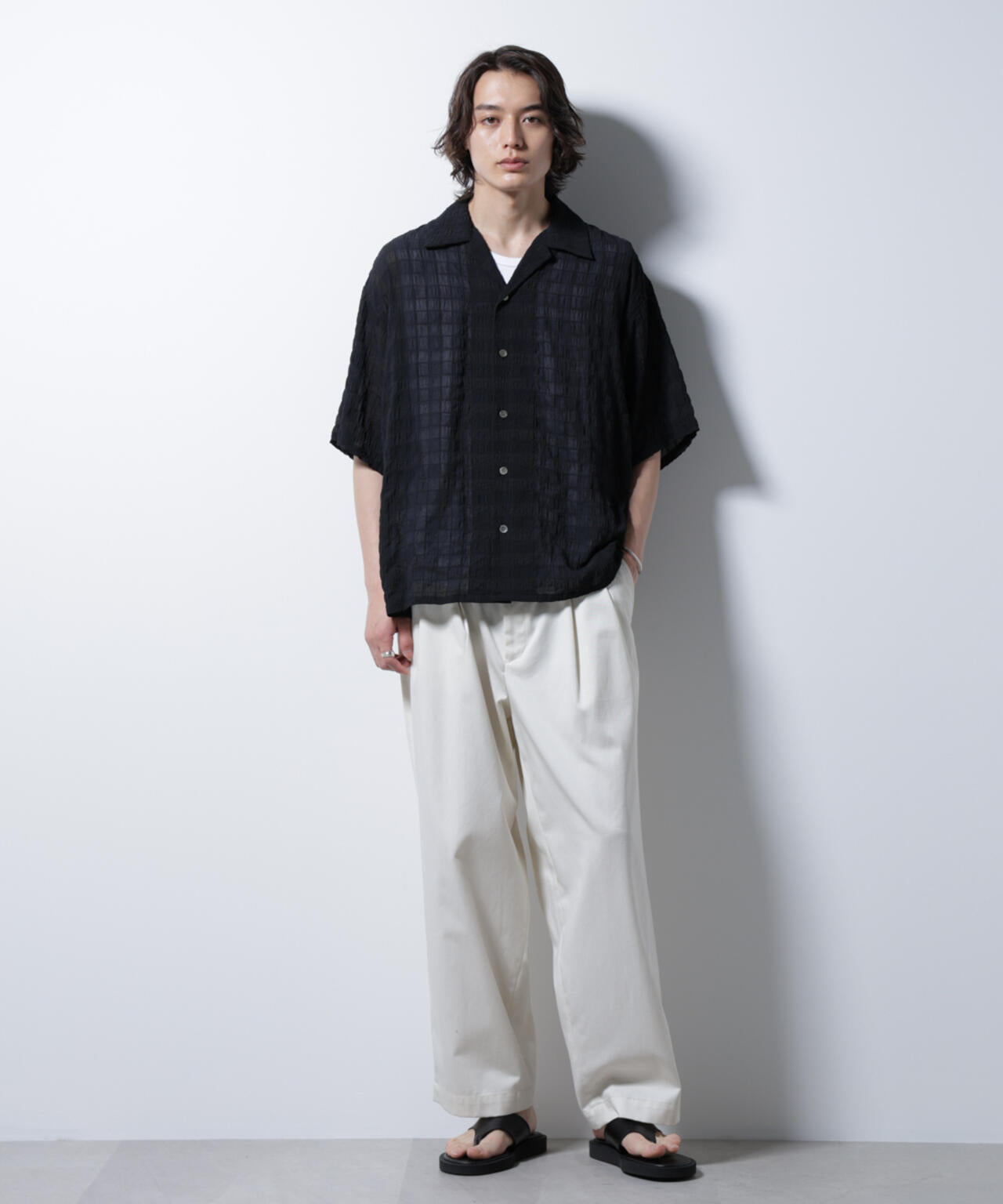 シースルーチェックシャツ 6685221201