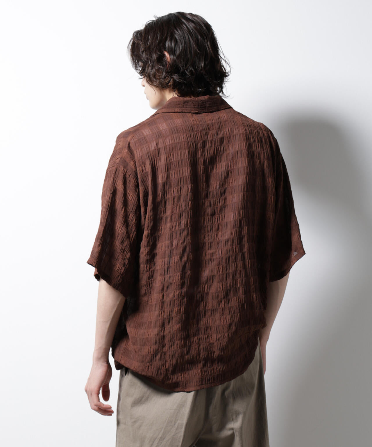 シースルーチェックシャツ 6685221201
