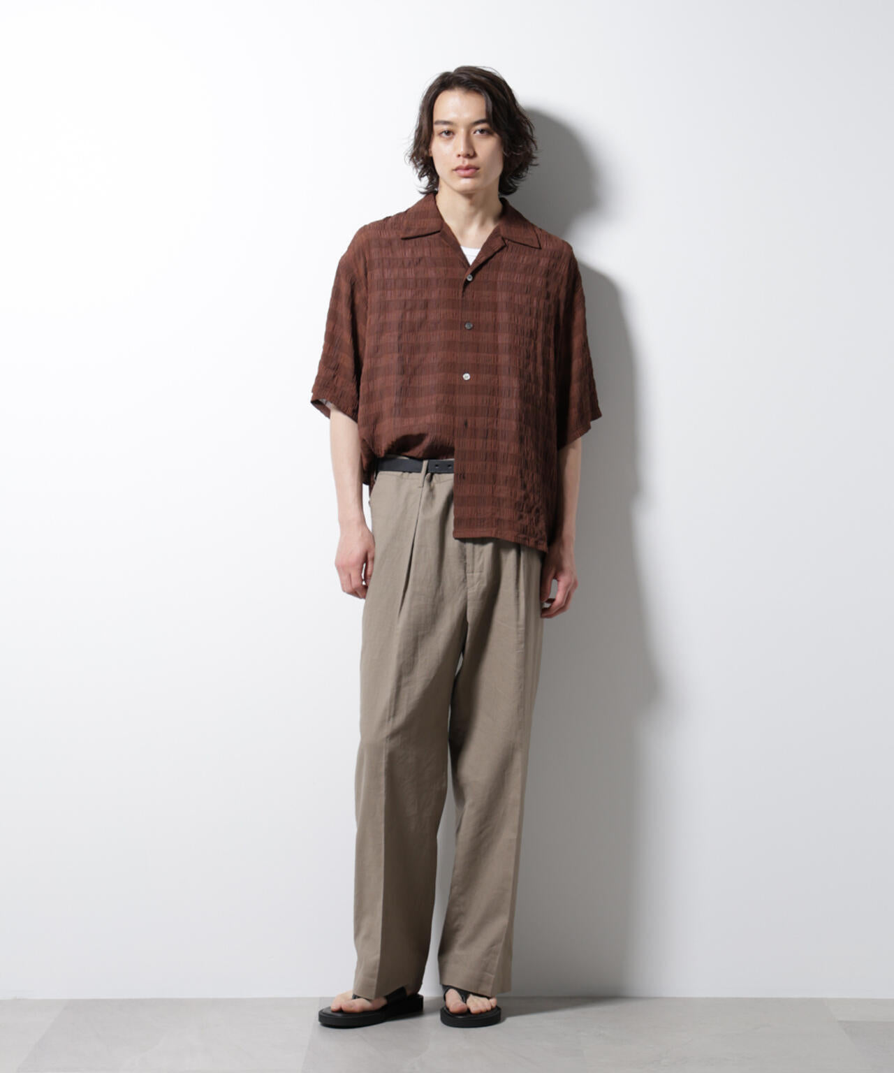シースルーチェックシャツ 6685221201