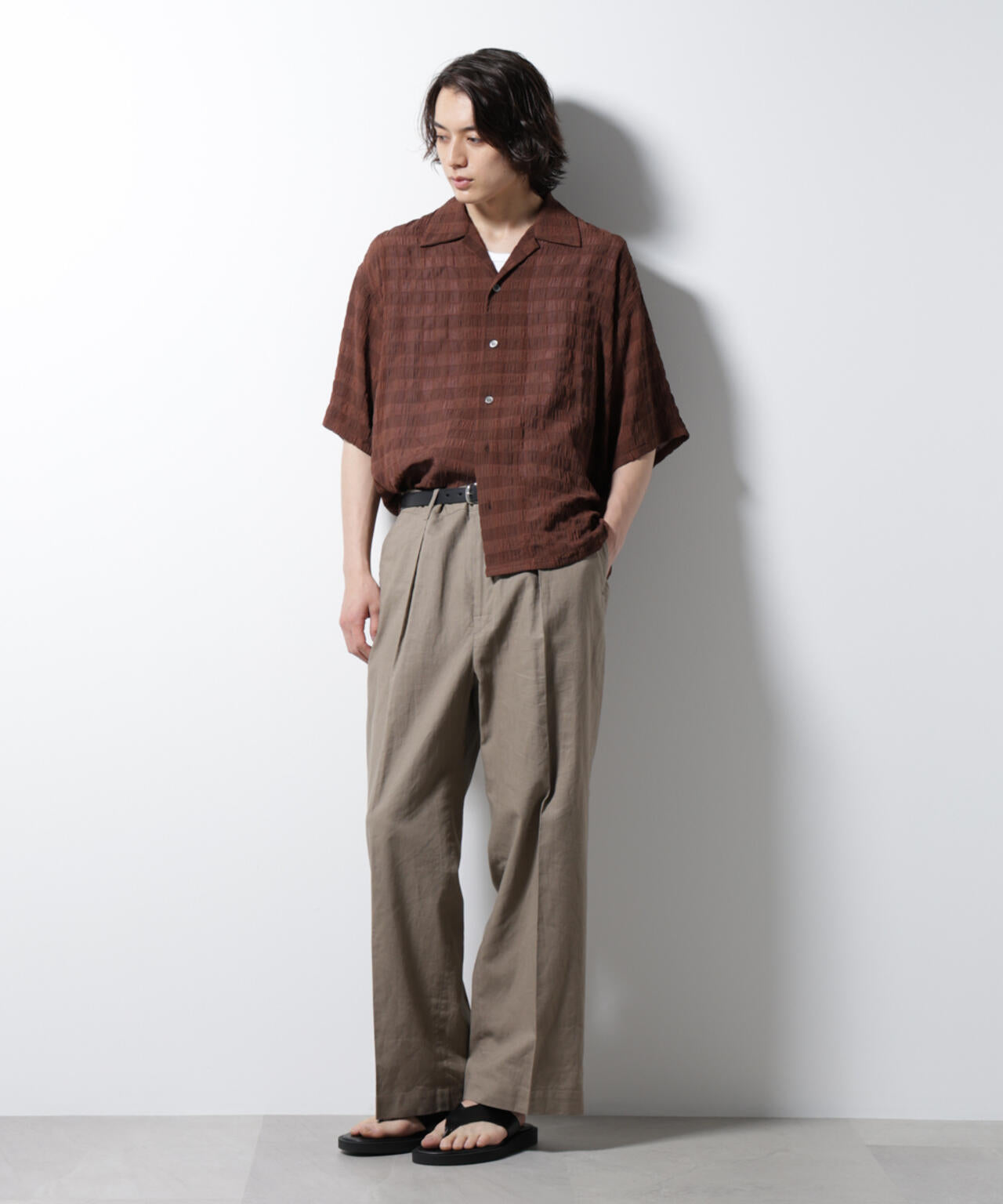 シースルーチェックシャツ 6685221201