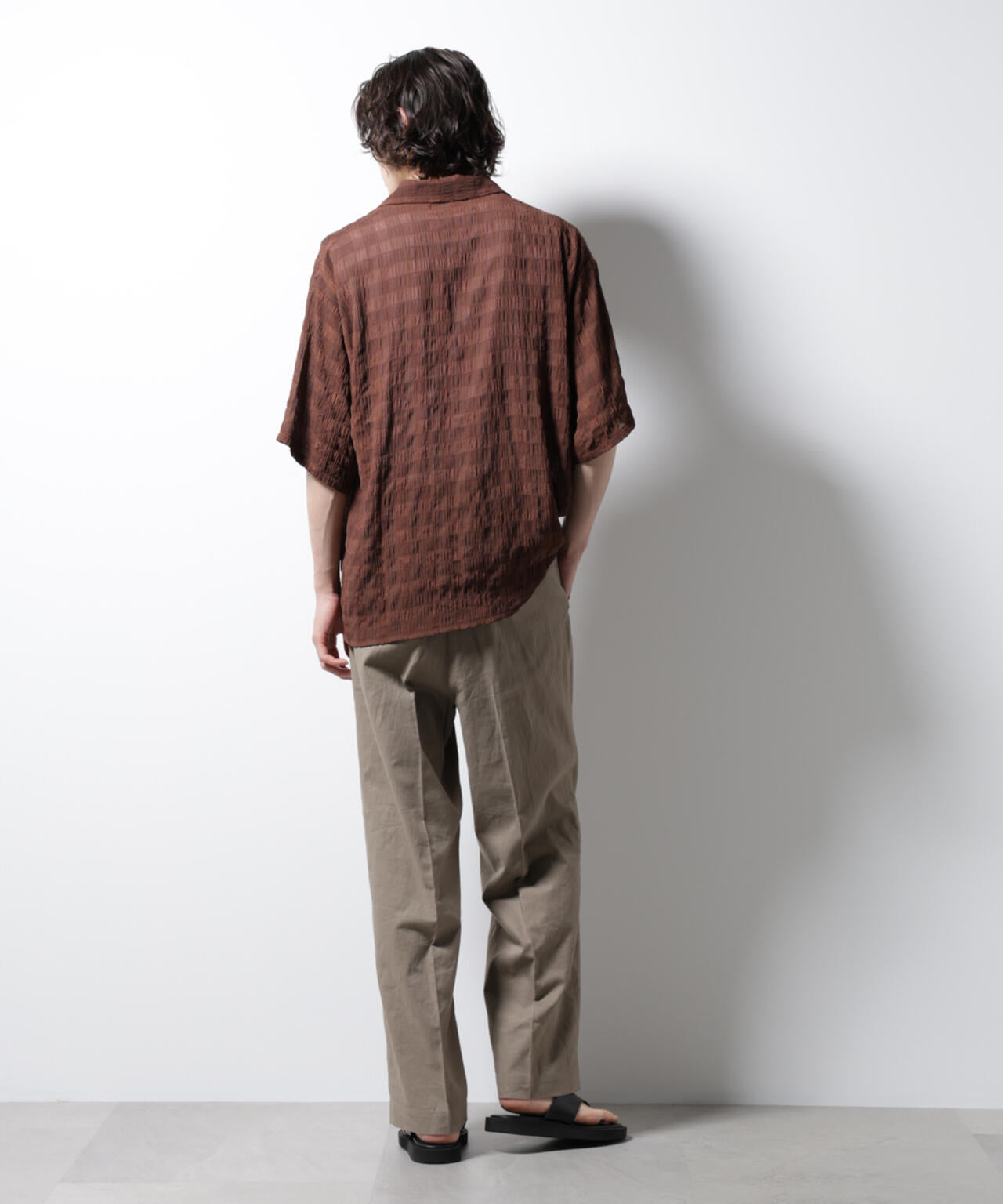 シースルーチェックシャツ 6685221201