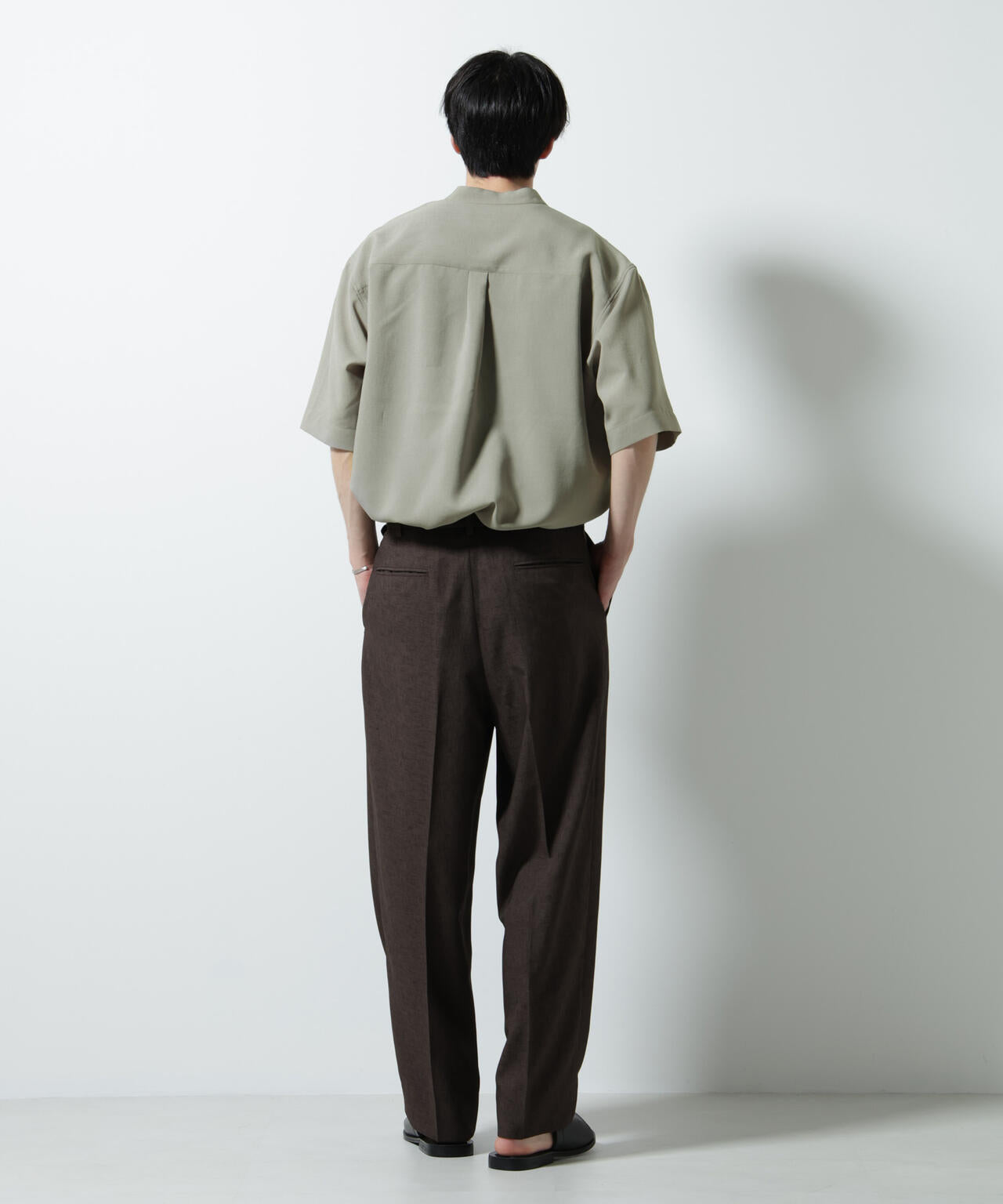 メランジドライプルオーバーシャツ(セットアップ可) 6685221203