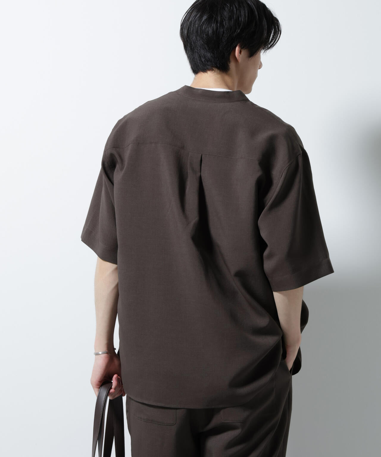 メランジドライプルオーバーシャツ(セットアップ可) 6685221203