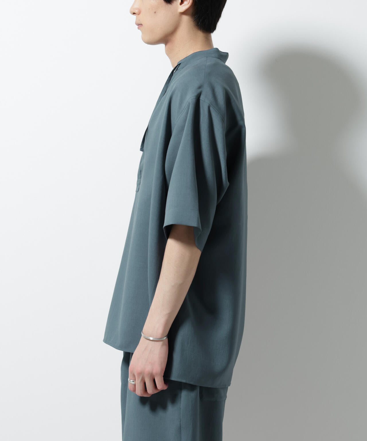 メランジドライプルオーバーシャツ(セットアップ可) 6685221203